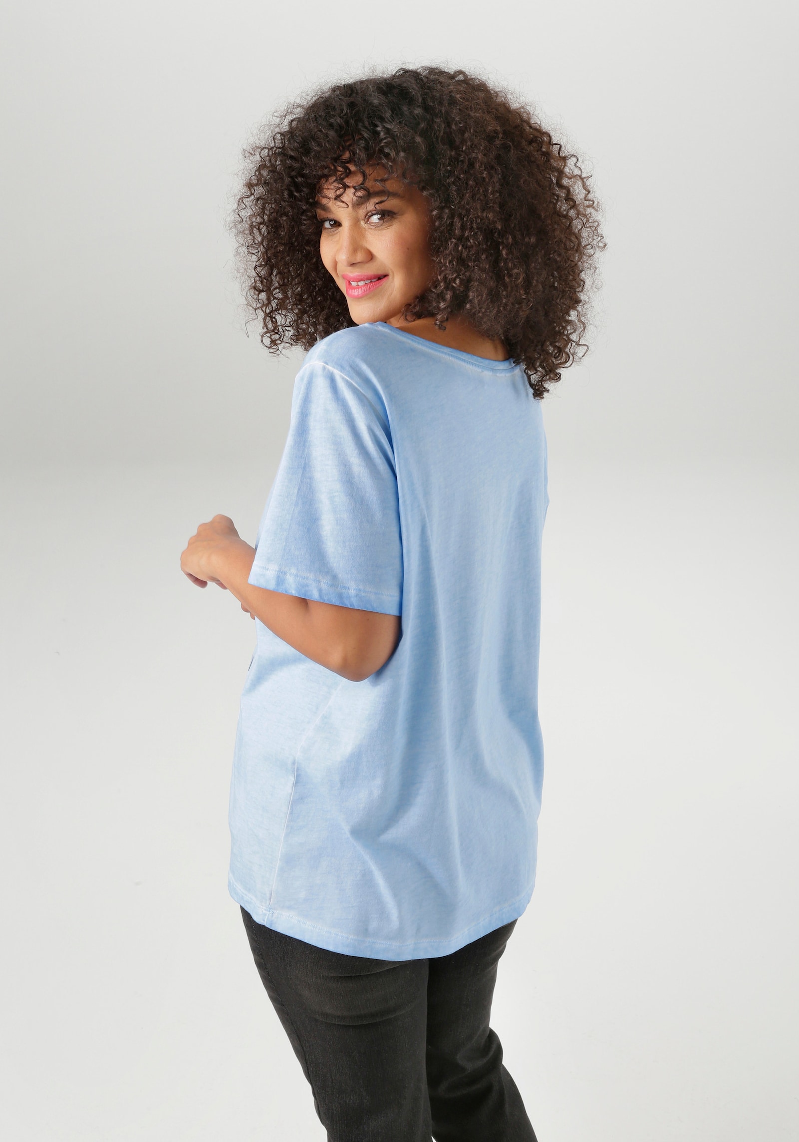 Aniston PLUS T-Shirt - hellblau
