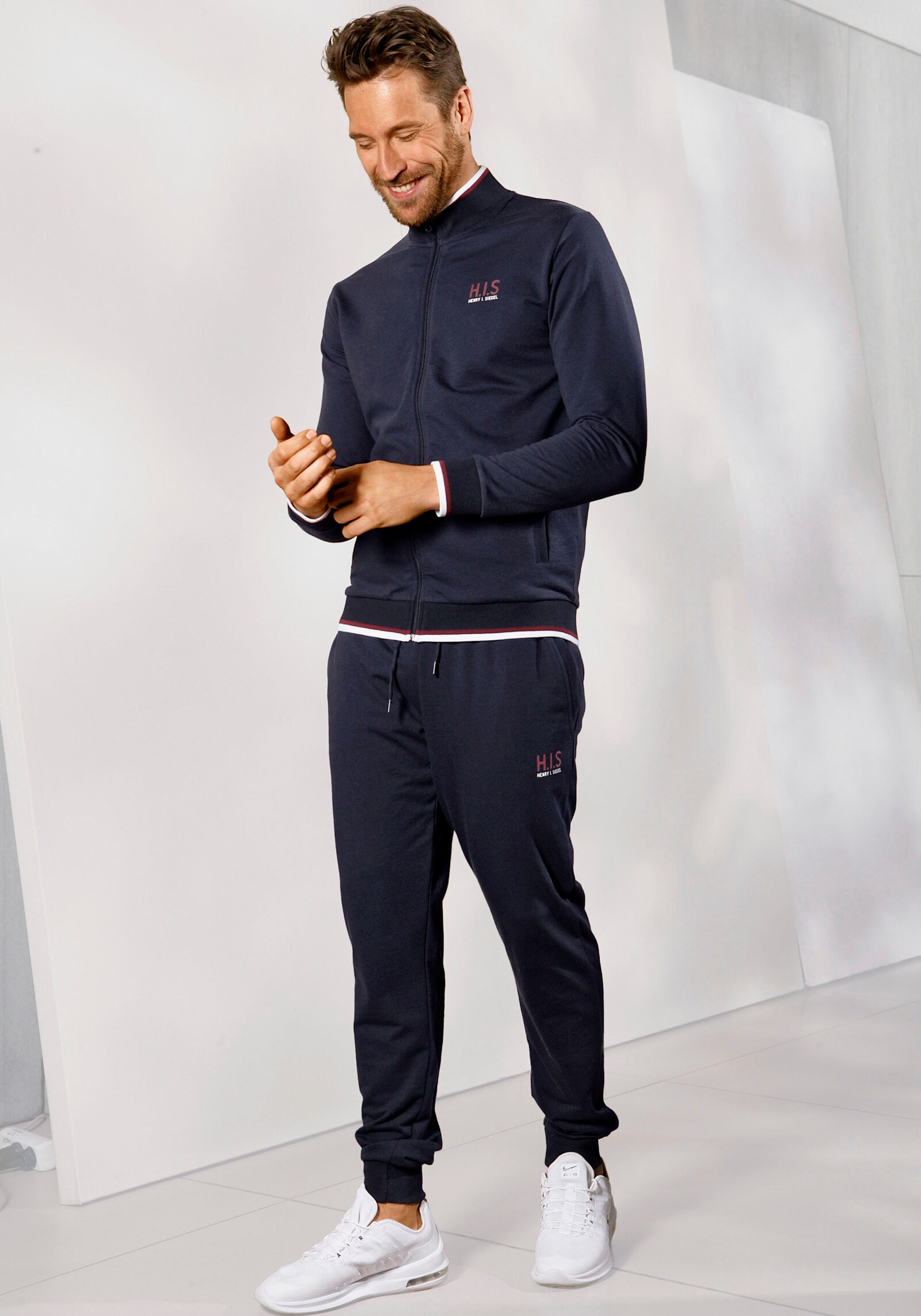 H.I.S Sweatjacke - navy