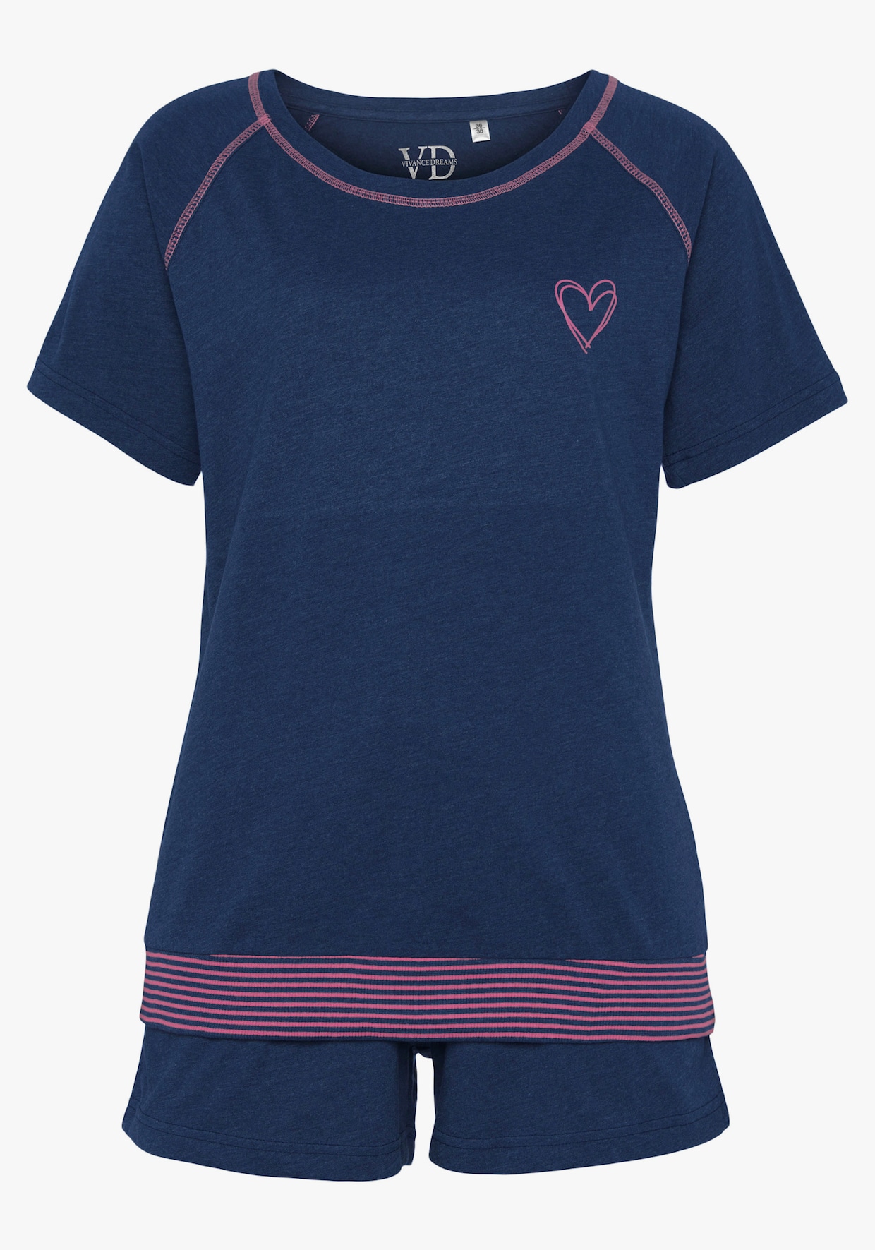 Vivance Dreams Shorty - jeansblau-meliert