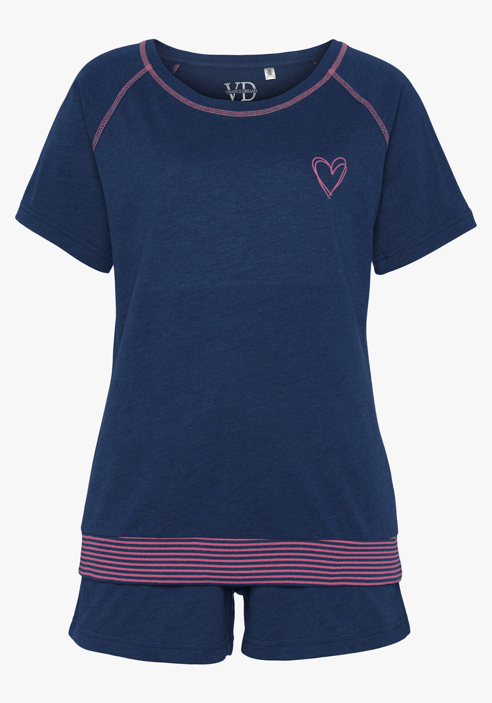 Vivance Dreams Shorty - jeansblau-meliert