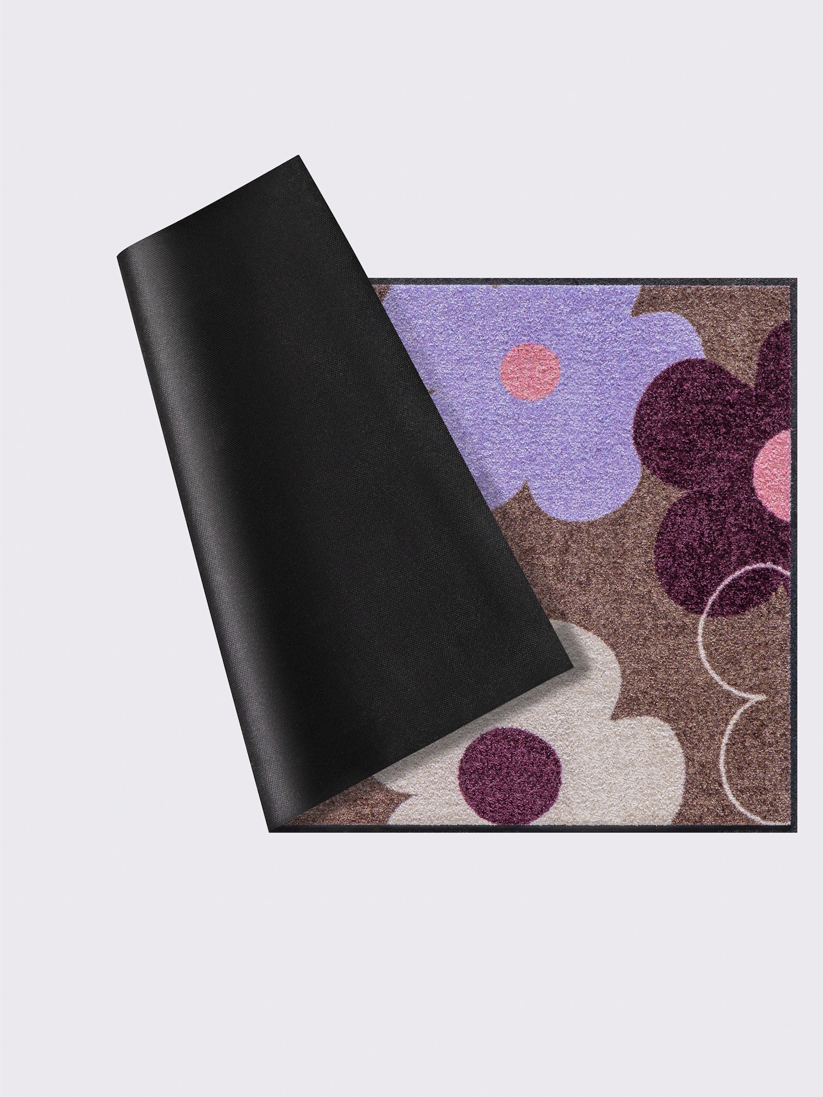 heine home Fußmatte - taupe-beere-gemustert