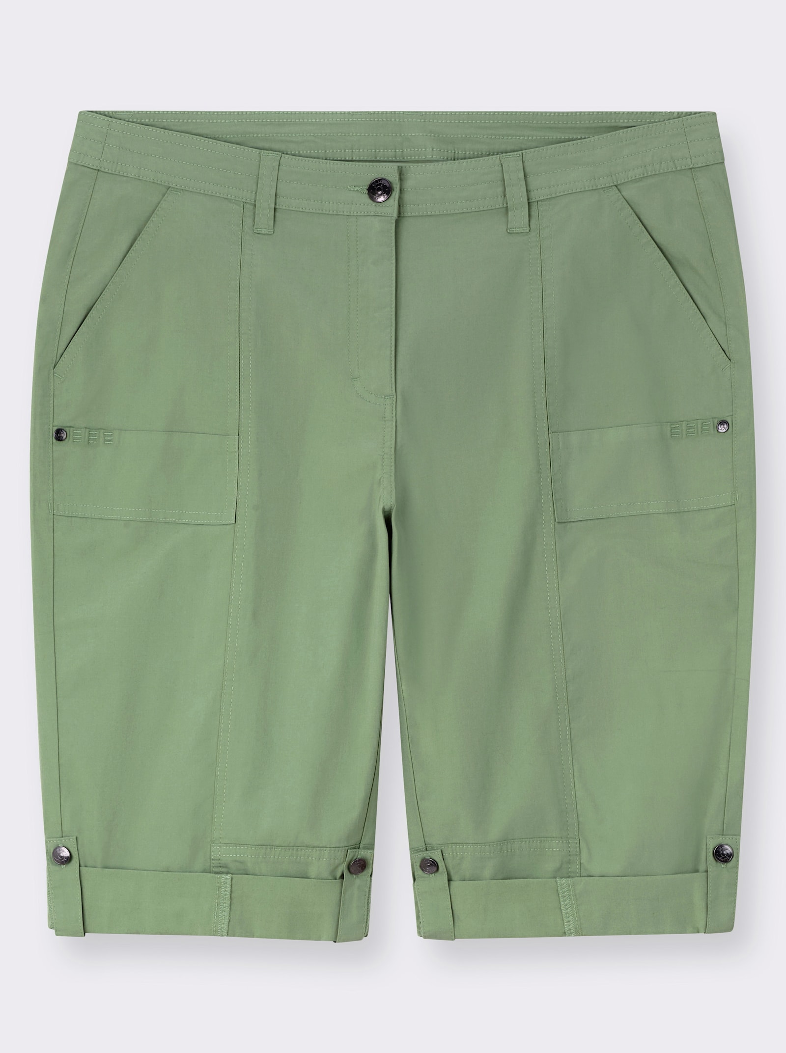 sheego Bermudas mit Krempelfunktion - eucalyptus