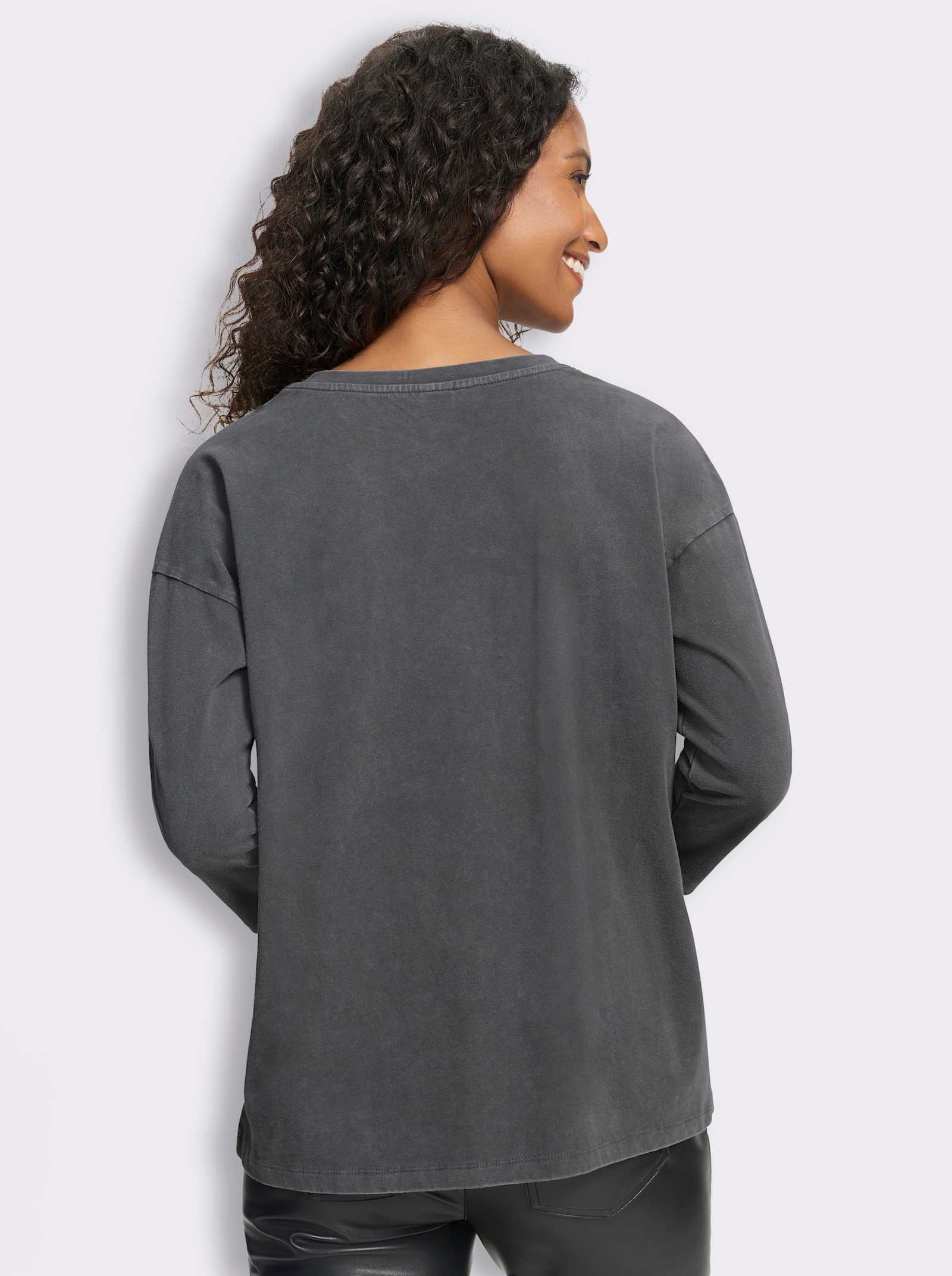 heine Shirt mit Glanzdetails - anthrazit