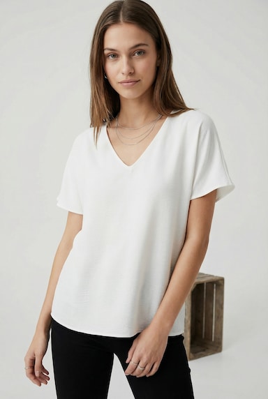 ONLY CARMAKOMA Shirtbluse - cloud dancer