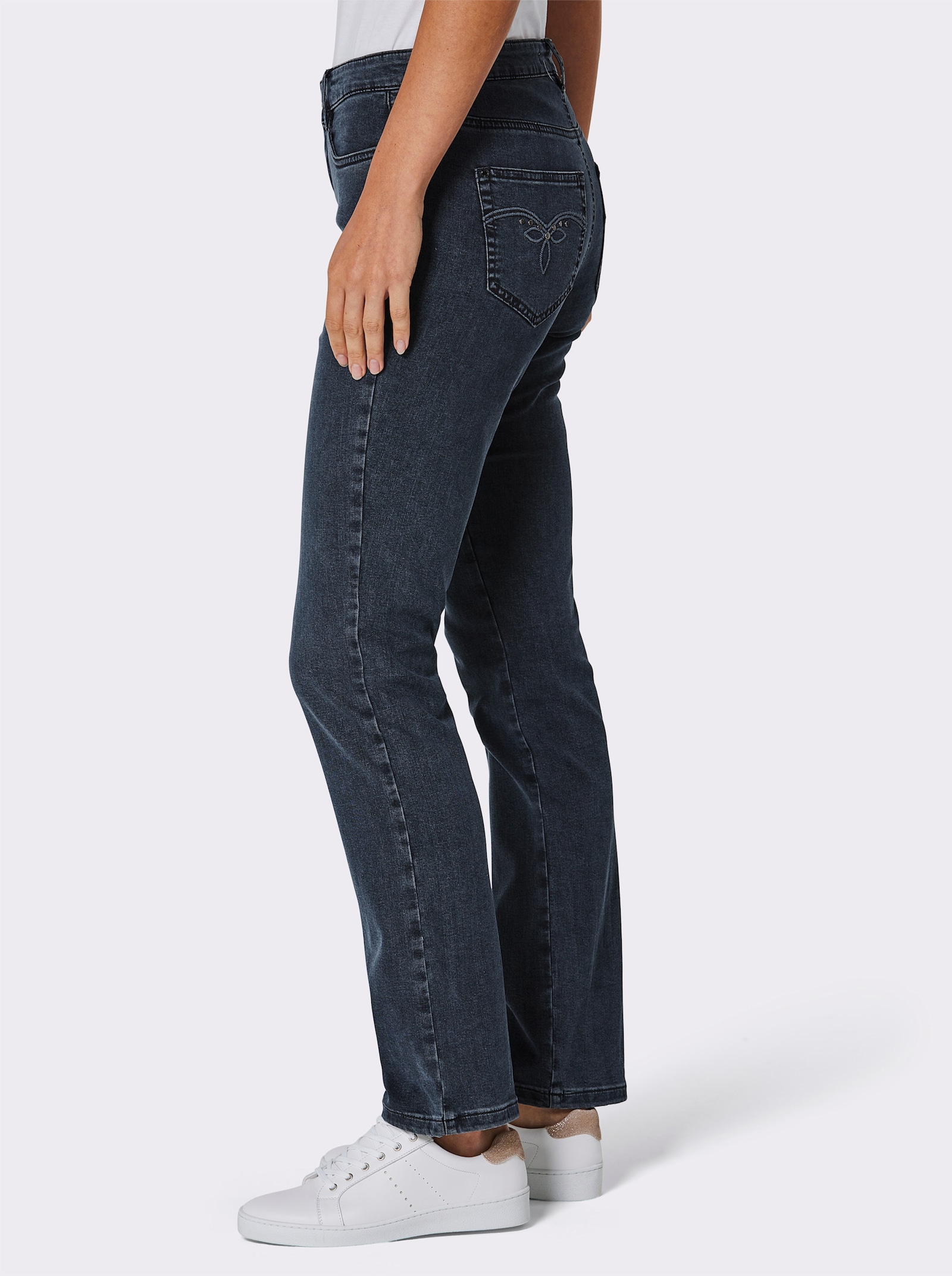 Ascari 5-Pocket-Jeans in Super-Stretch-Denim - dark blue
