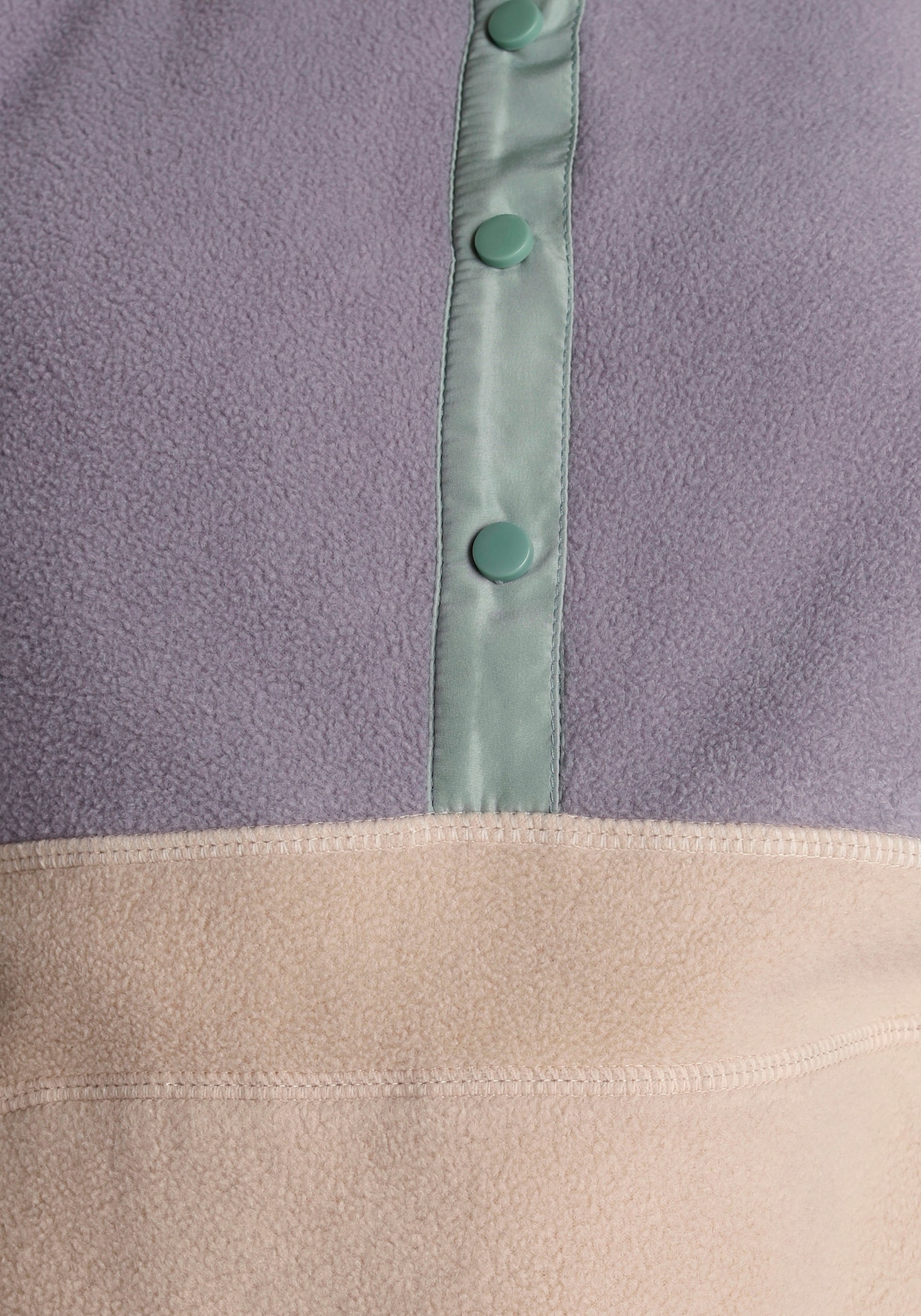 Fleecepullover - beige-hell lila