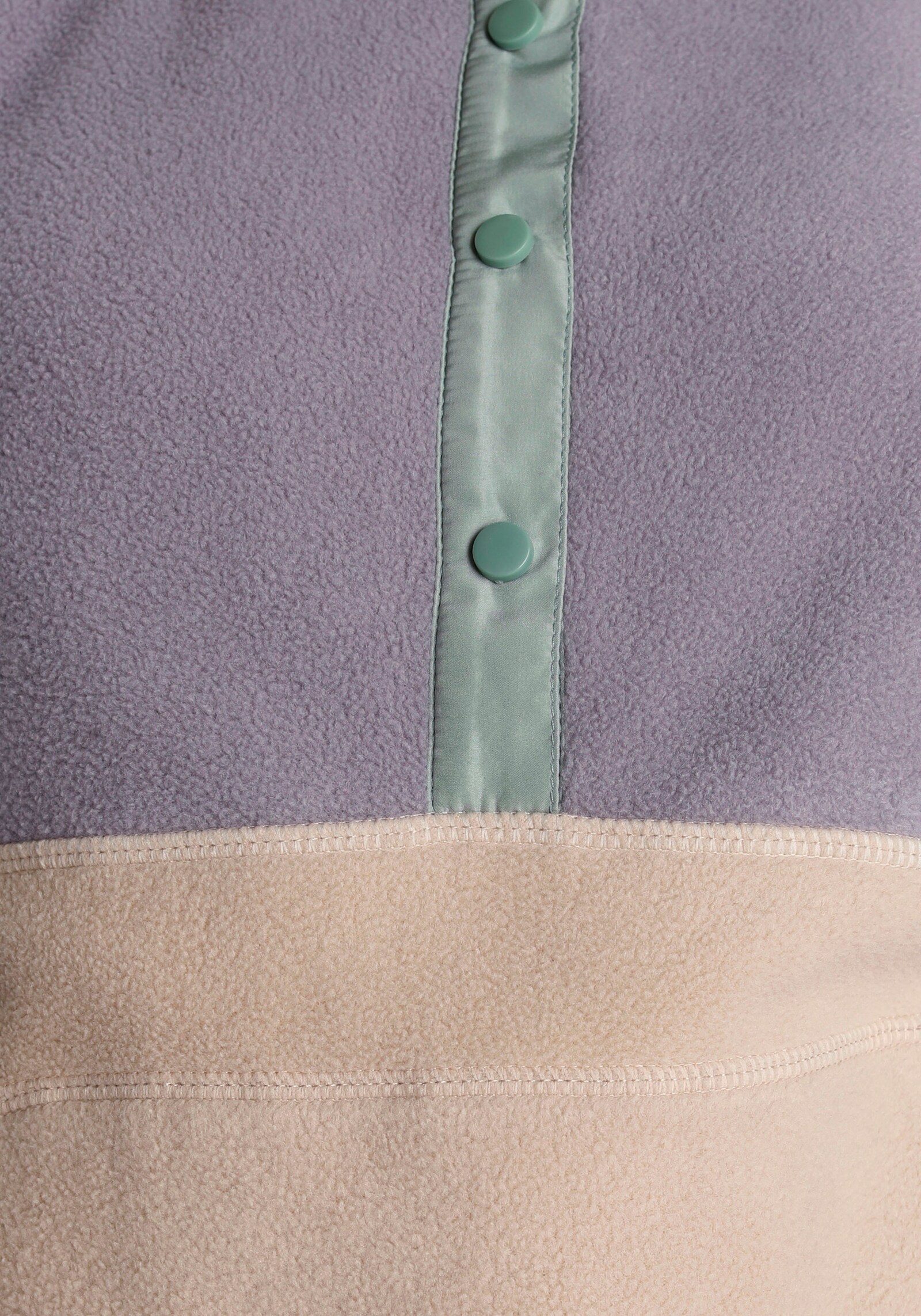 Polarino Fleecepullover - beige-hell lila