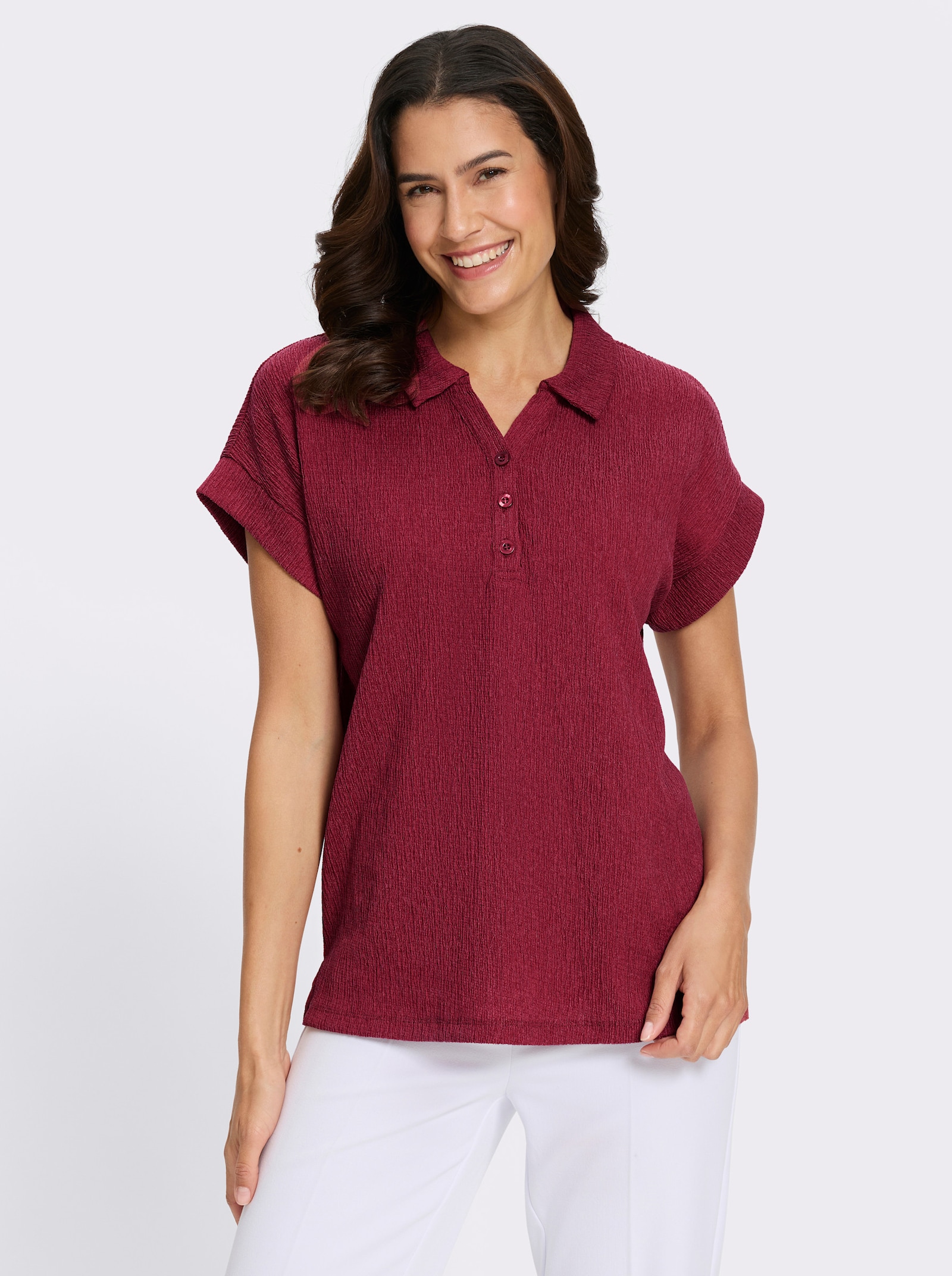 Poloshirt - dunkelrot