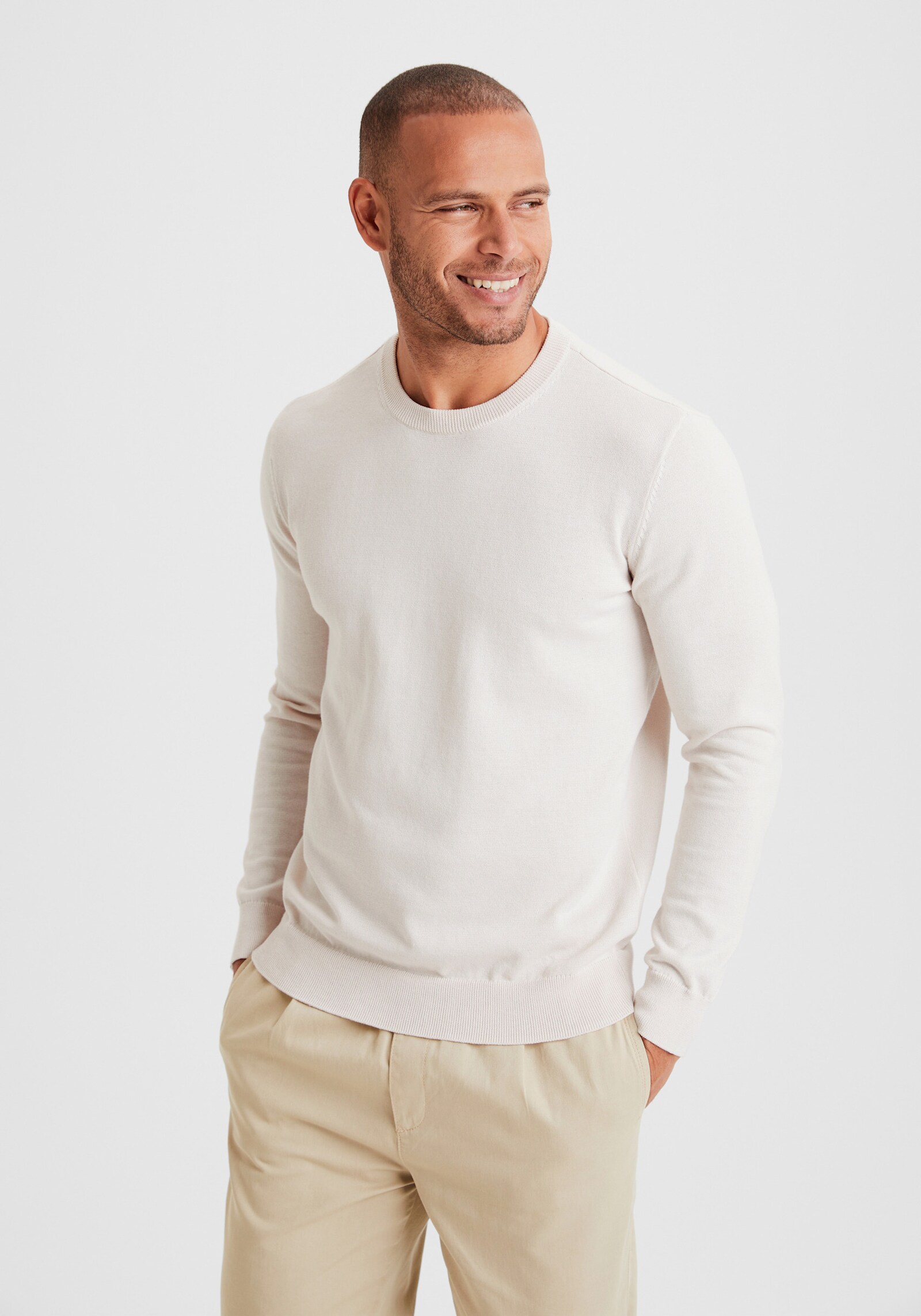 H.I.S Gebreide pullover - beige
