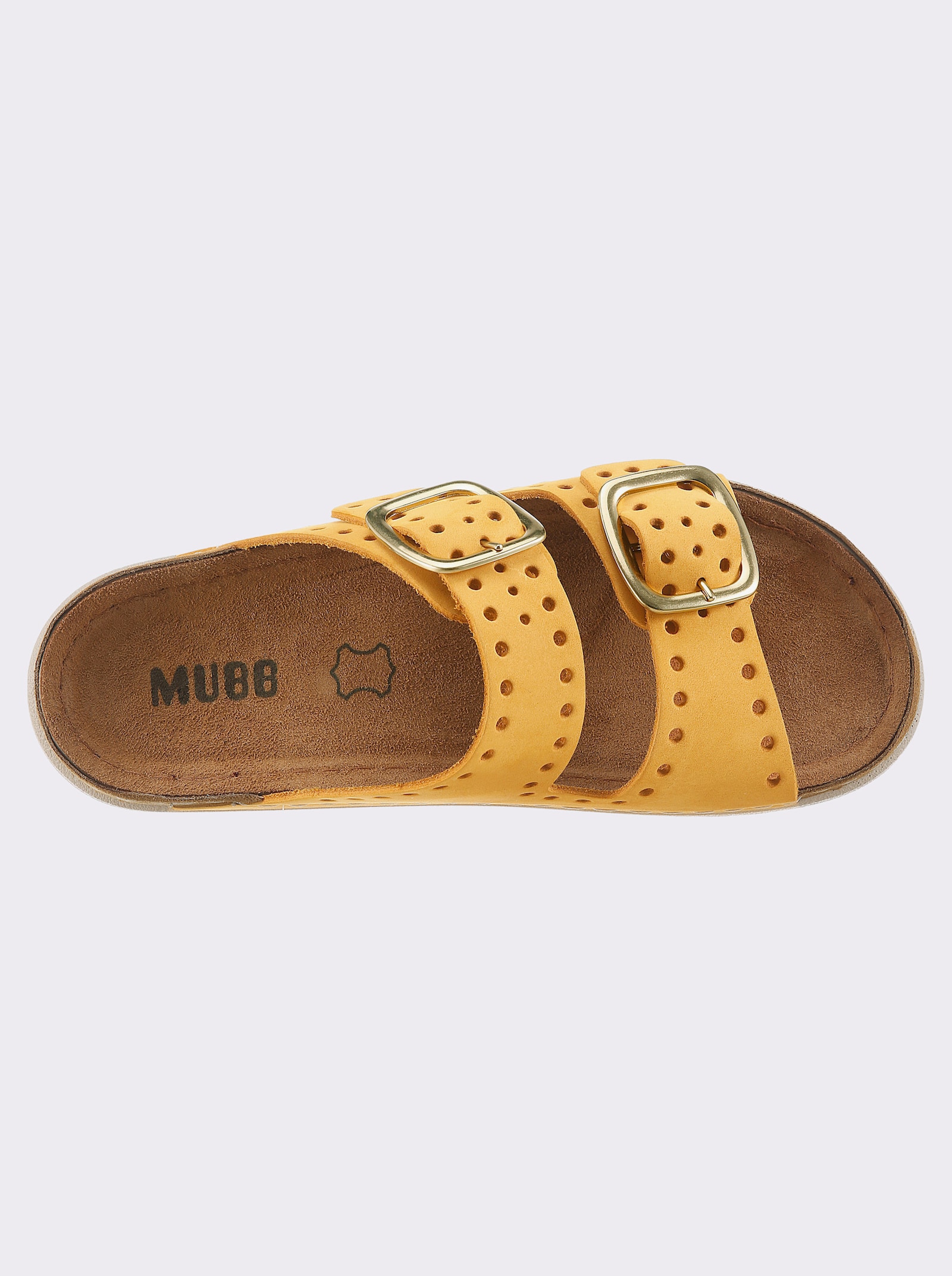 Mubb Pantolette mit Trittdämpfung - gelb
