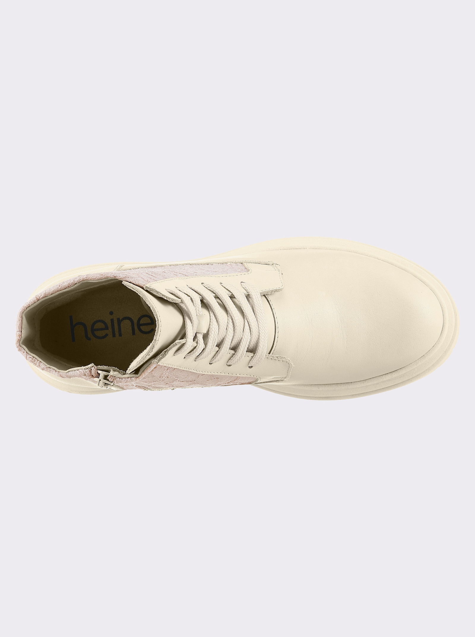 heine Schnürstiefelette - creme