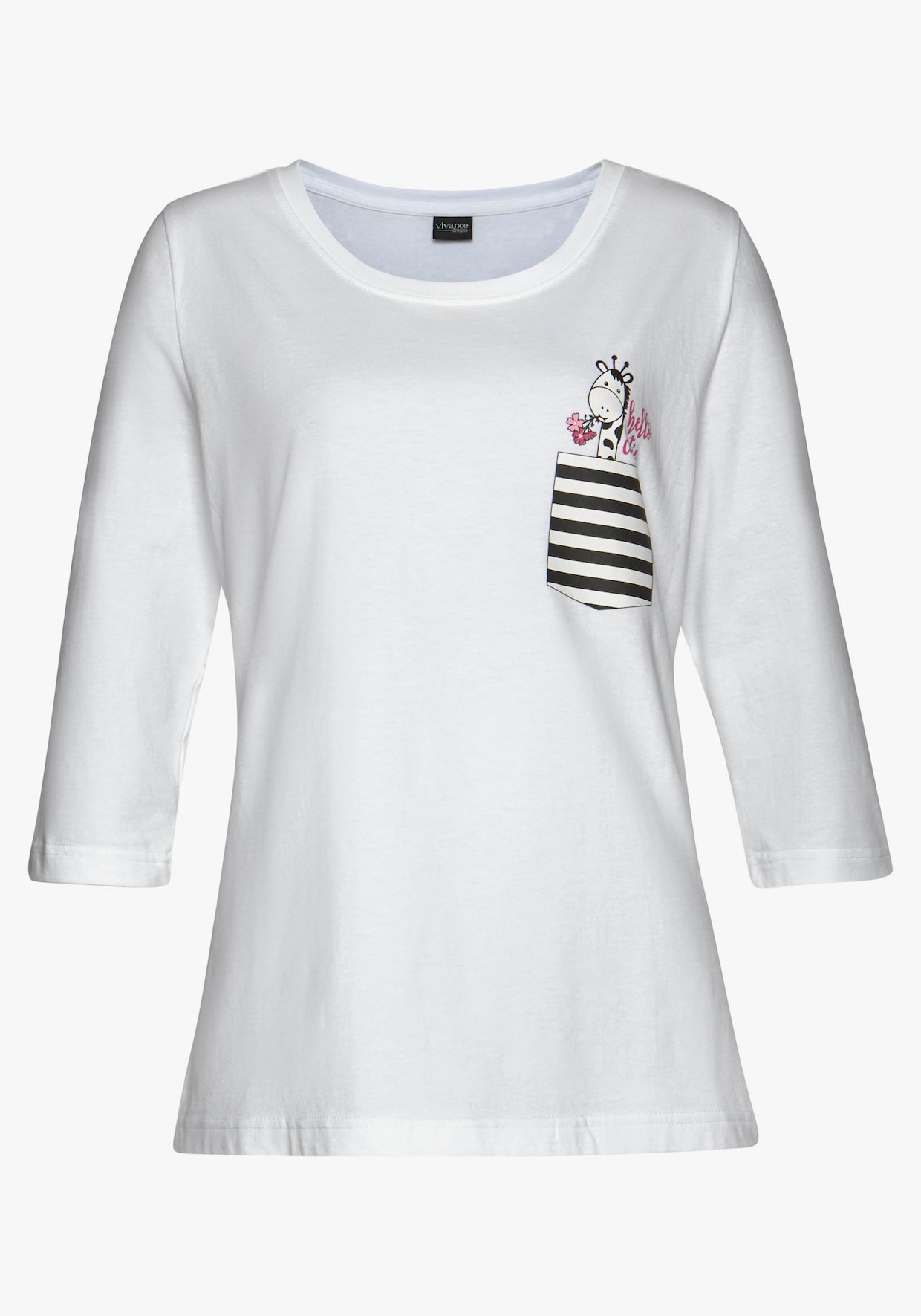 Vivance Dreams Pyjama - schwarz-weiß, schwarz-pink