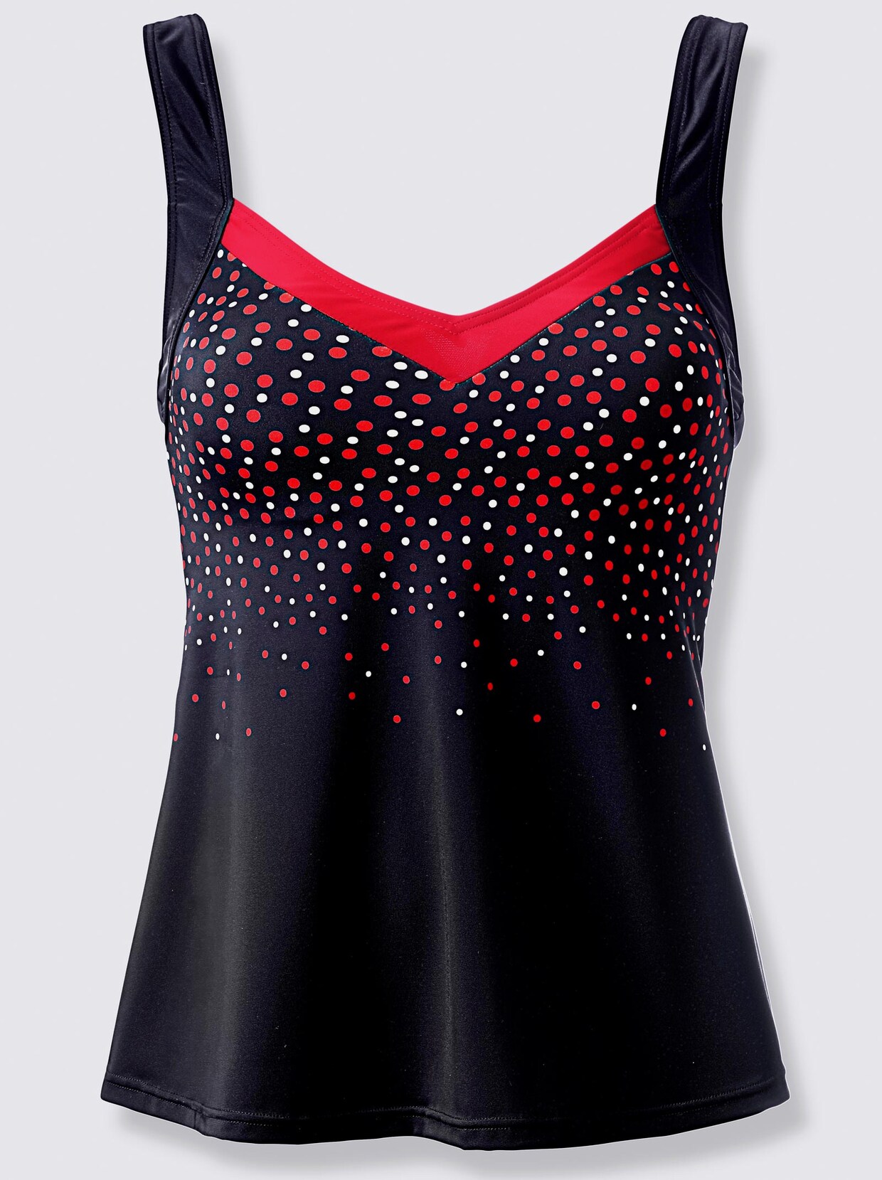 feel good Tankini-bovendeel - zwart geprint