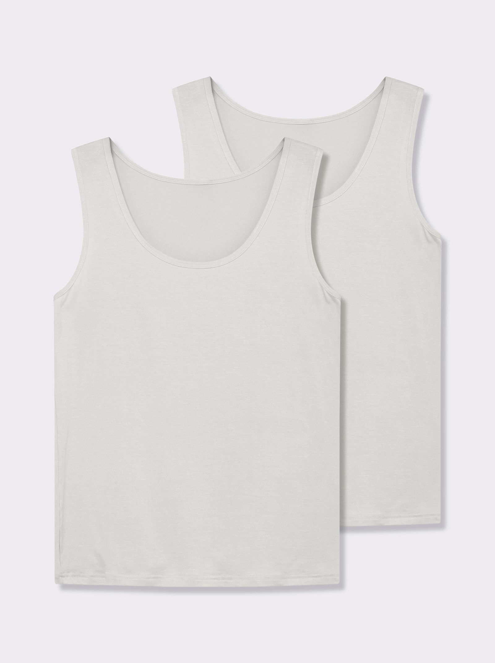 wäschepur Achseltop mit breiten Trägern - champagner