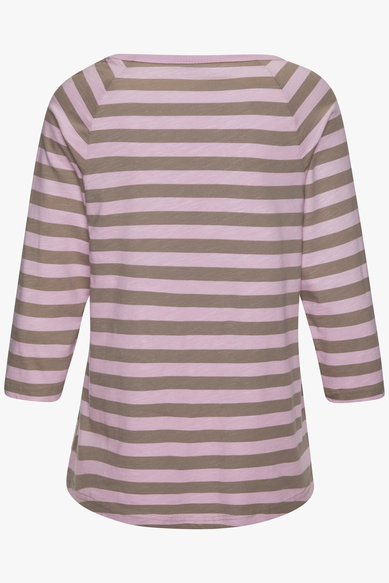 Elbsand Shirt met 3/4-mouw - lila/taupe gestreept