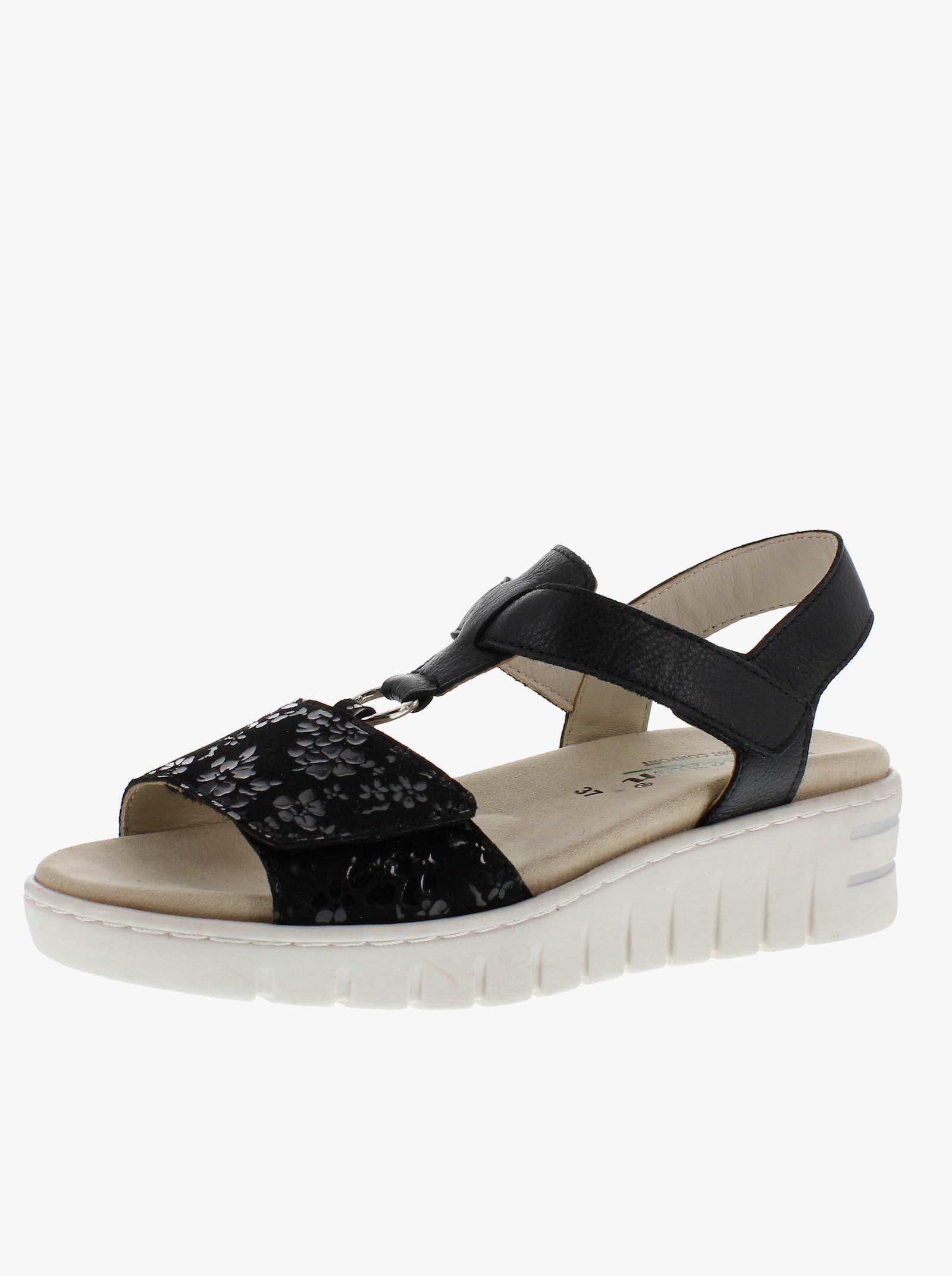 Reflexan Sandales avec fermeture auto-agrippante - noir