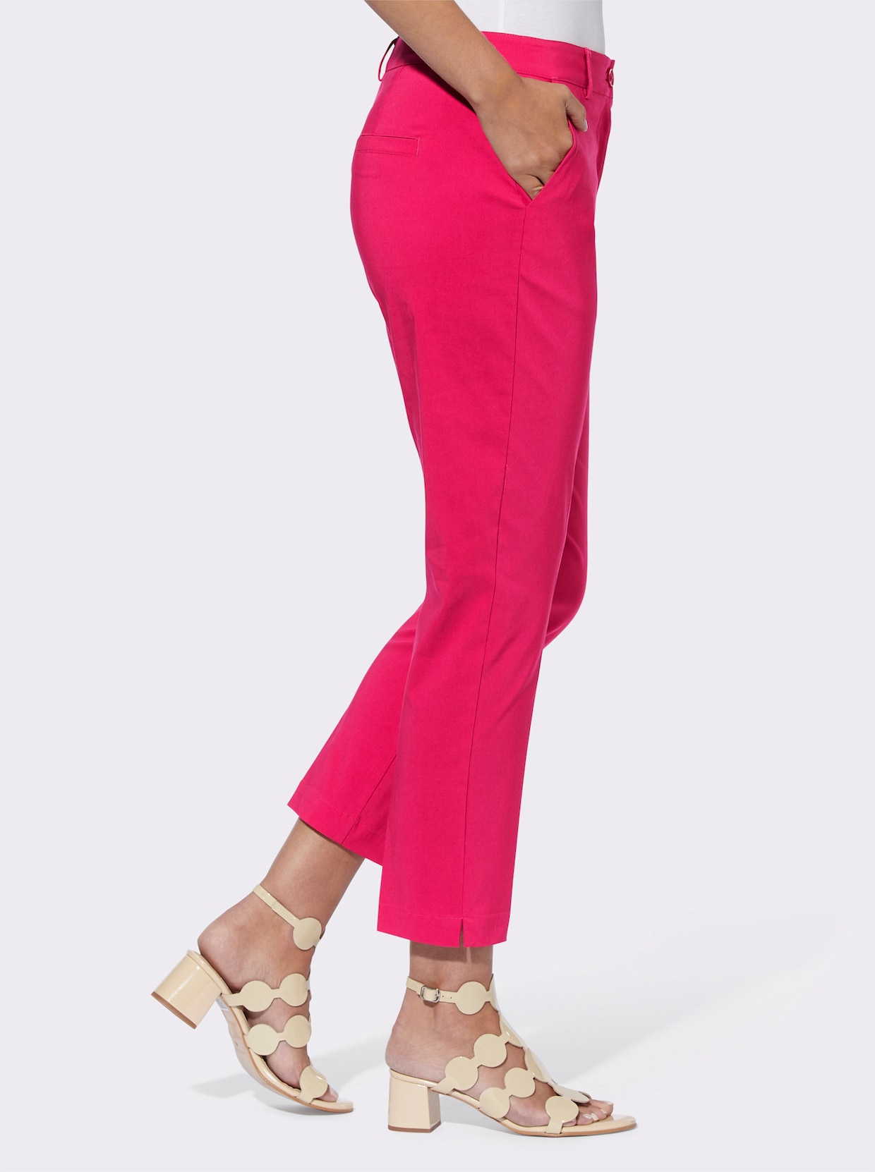 heine Pantalon en bengaline - fuchsia