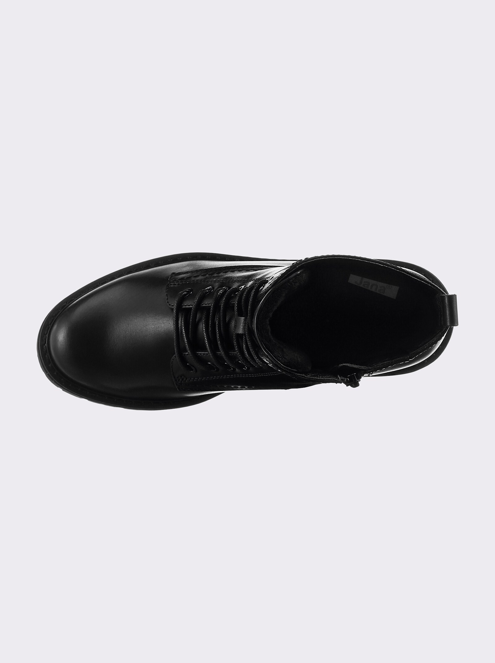 Jana Stiefelette aus Echtleder - schwarz