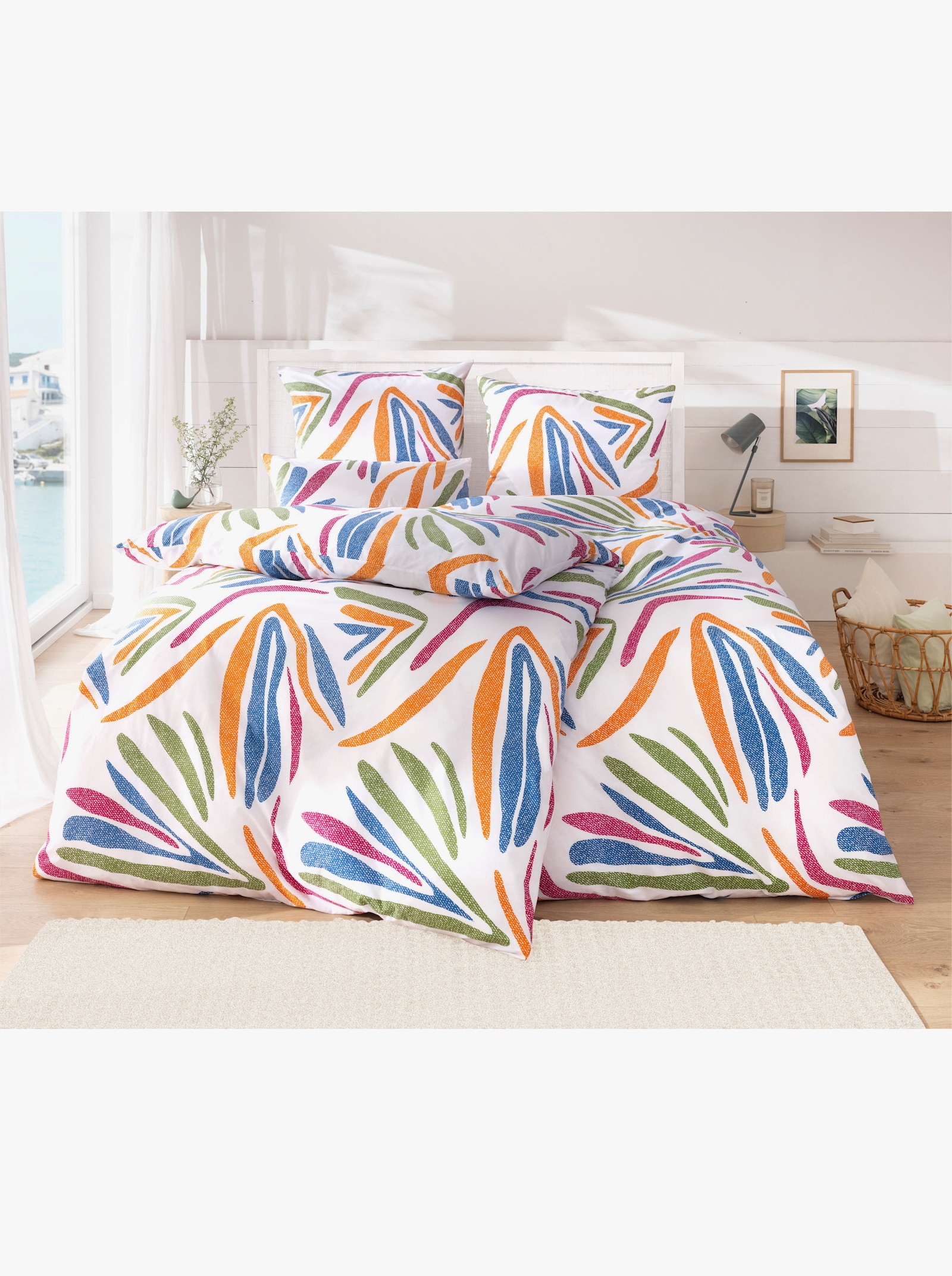 wäschepur Bettwäsche - weiß-bedruckt