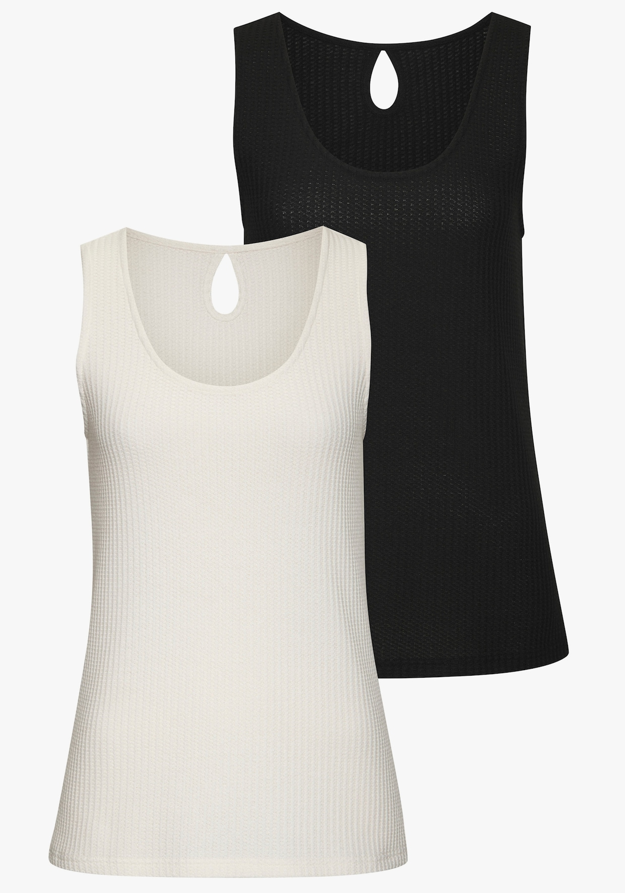 Vivance Top - crème, zwart