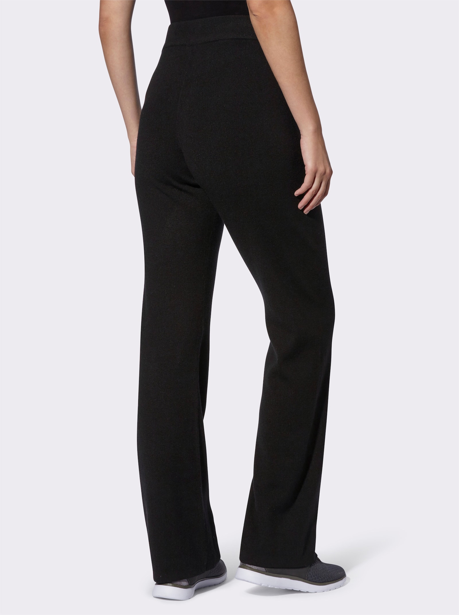 heine Strickhose mit leicht ausgestelltem Bein - schwarz