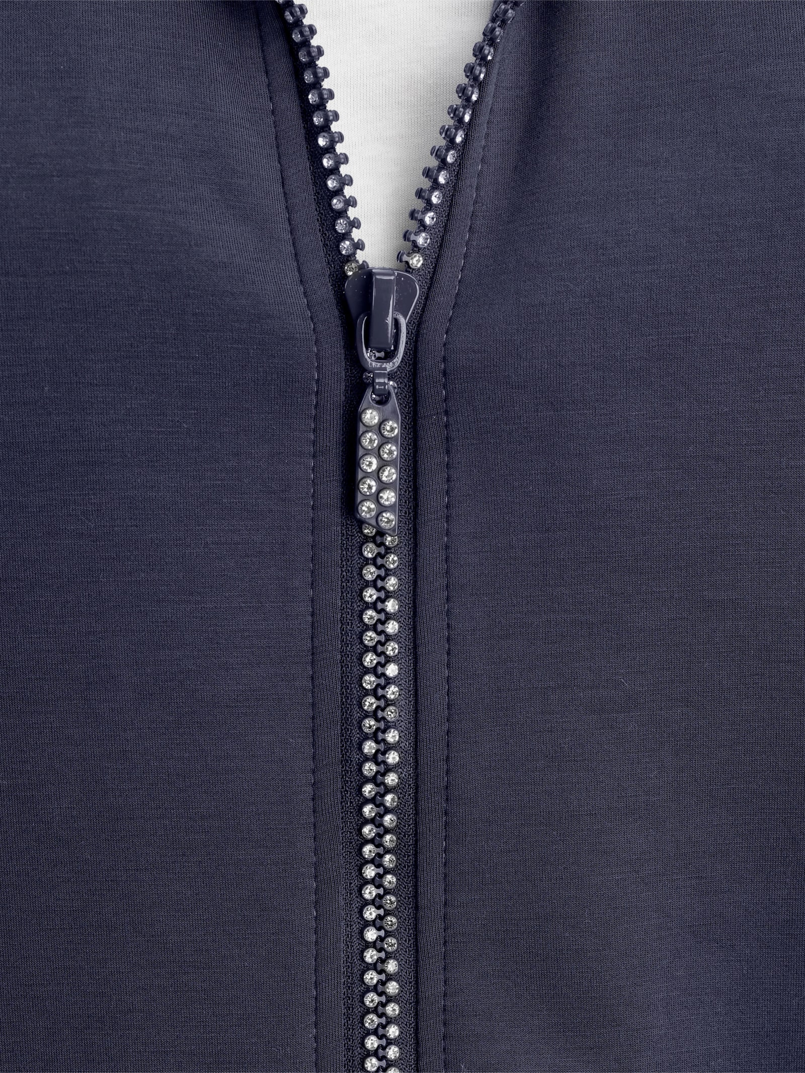heine Shirtjacke mit Kapuze - marine
