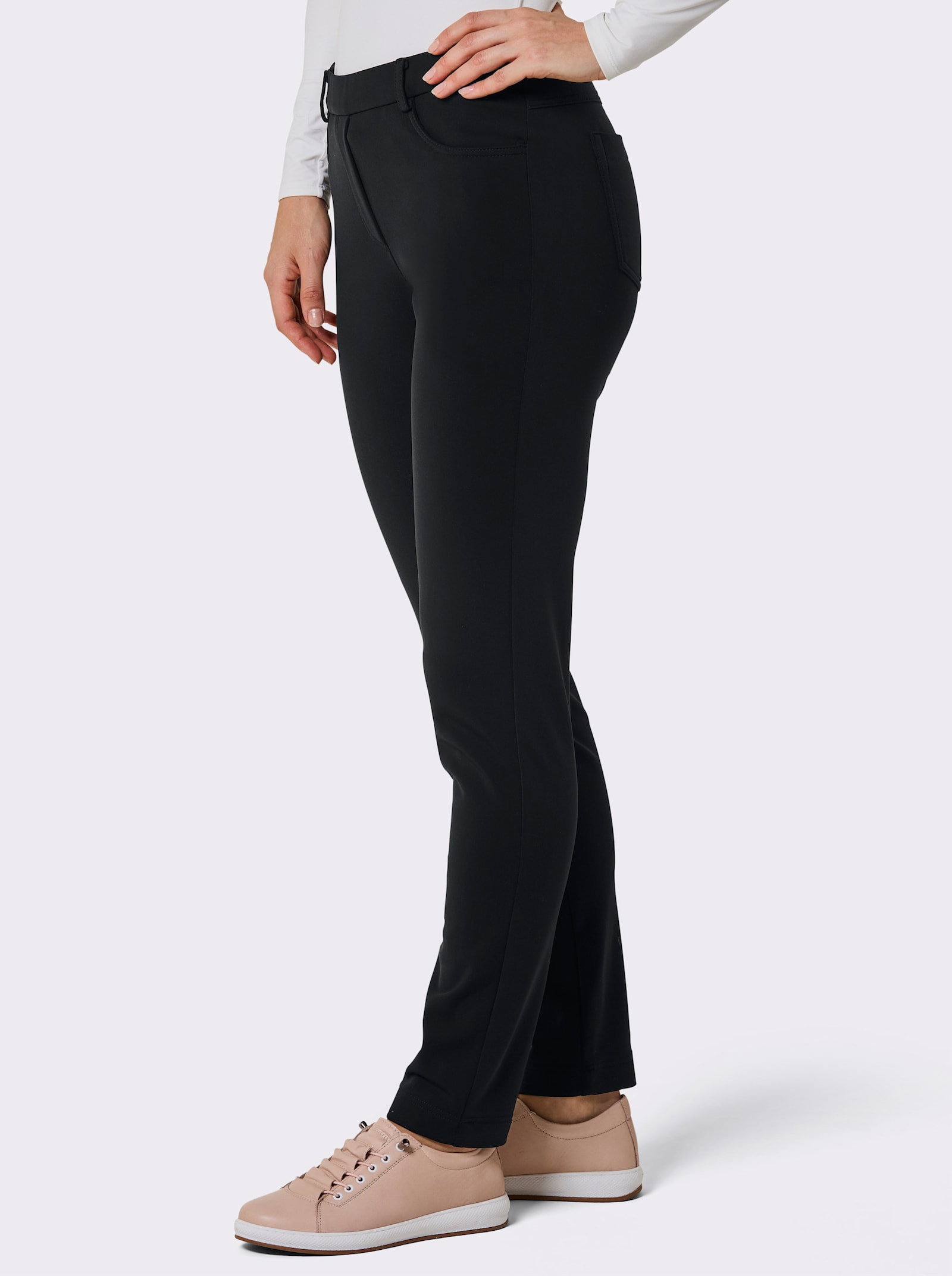 CREATION L PREMIUM Thermohose mit Stretch-Anteil - schwarz