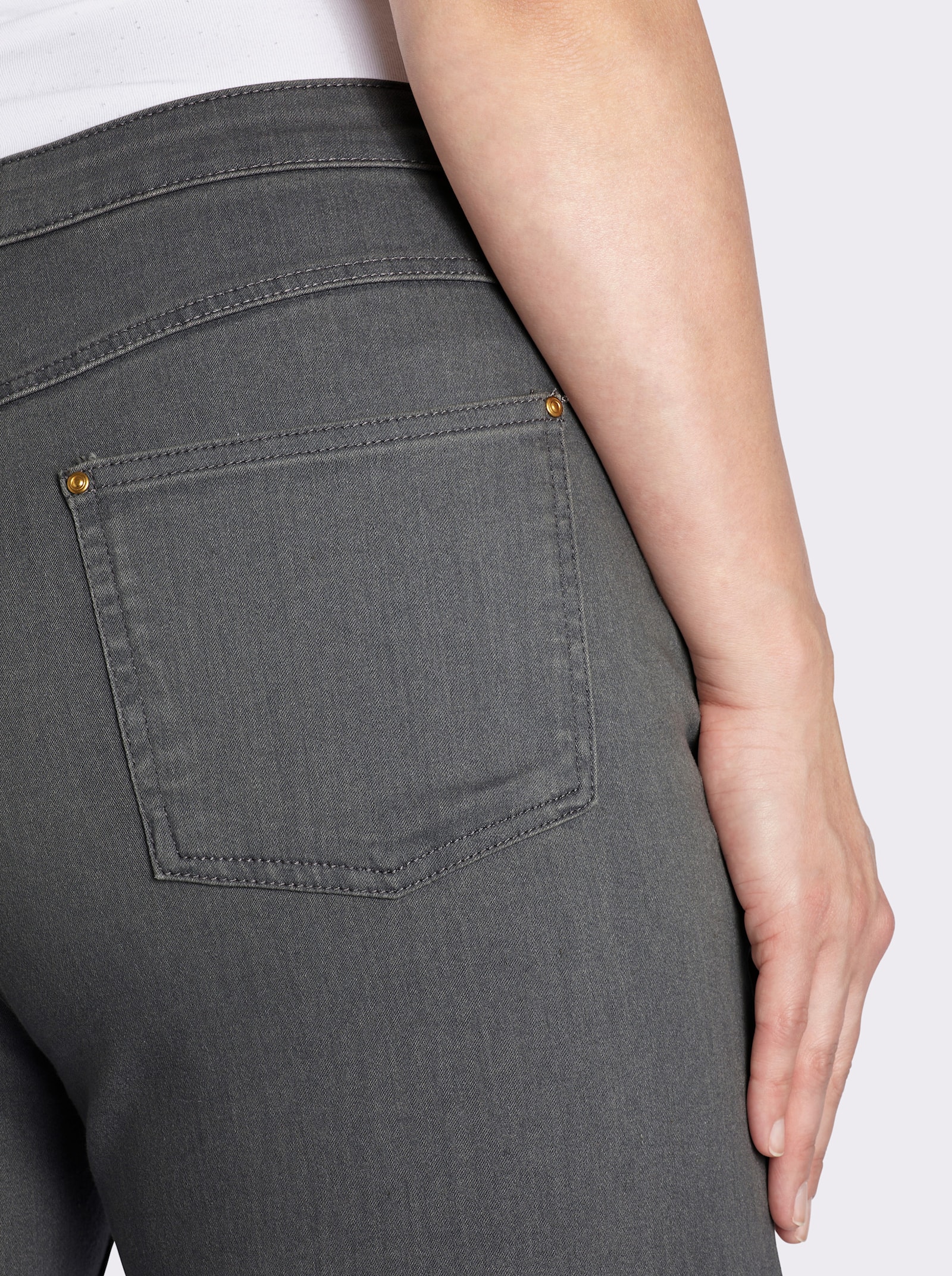  Bootcut-Jeans im 5-Pocket-Stil - stone-grey-denim