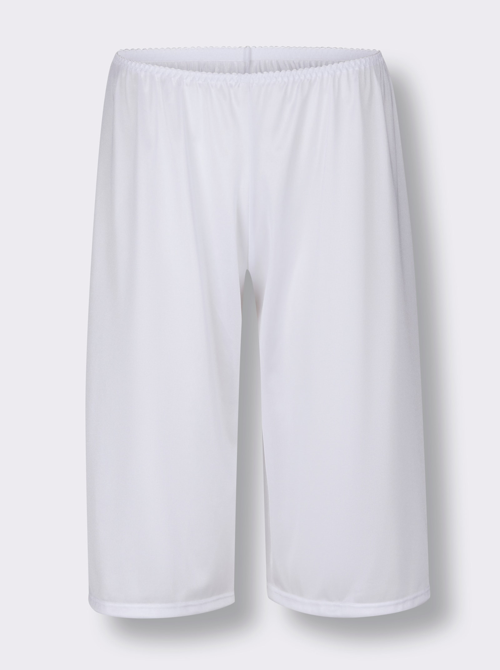 wäschepur Hosen-Unterrock mit edlem Glanz - weiß