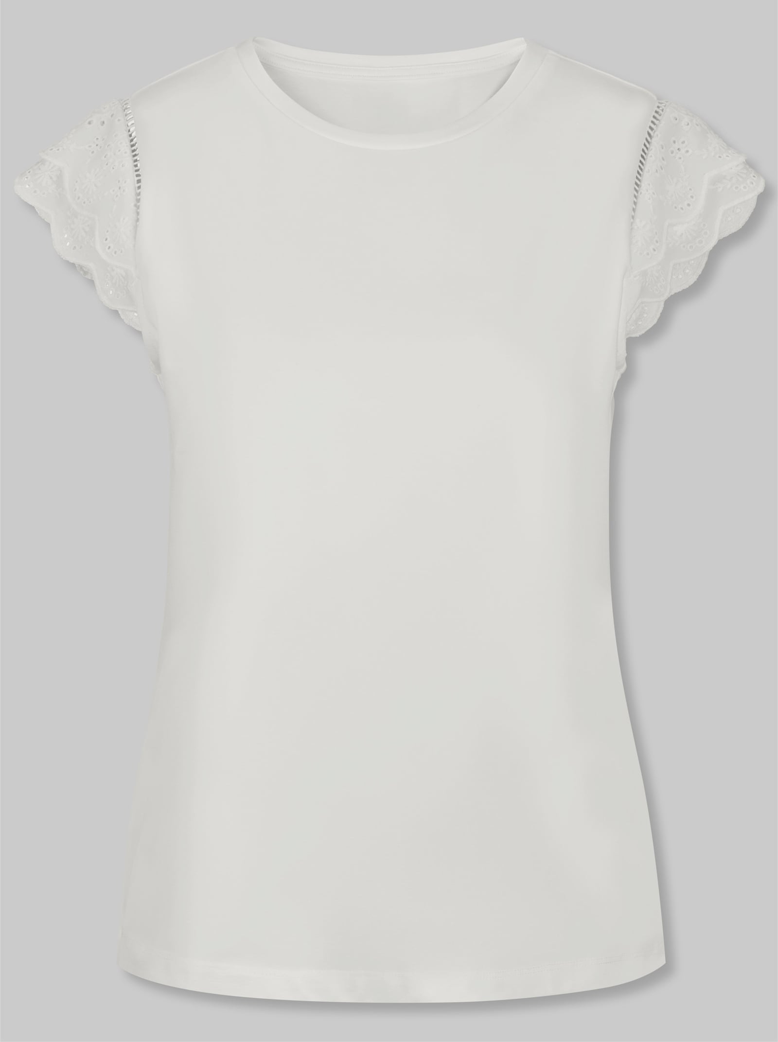 heine Kurzarmshirt mit kurzen Flügelärmeln - ecru