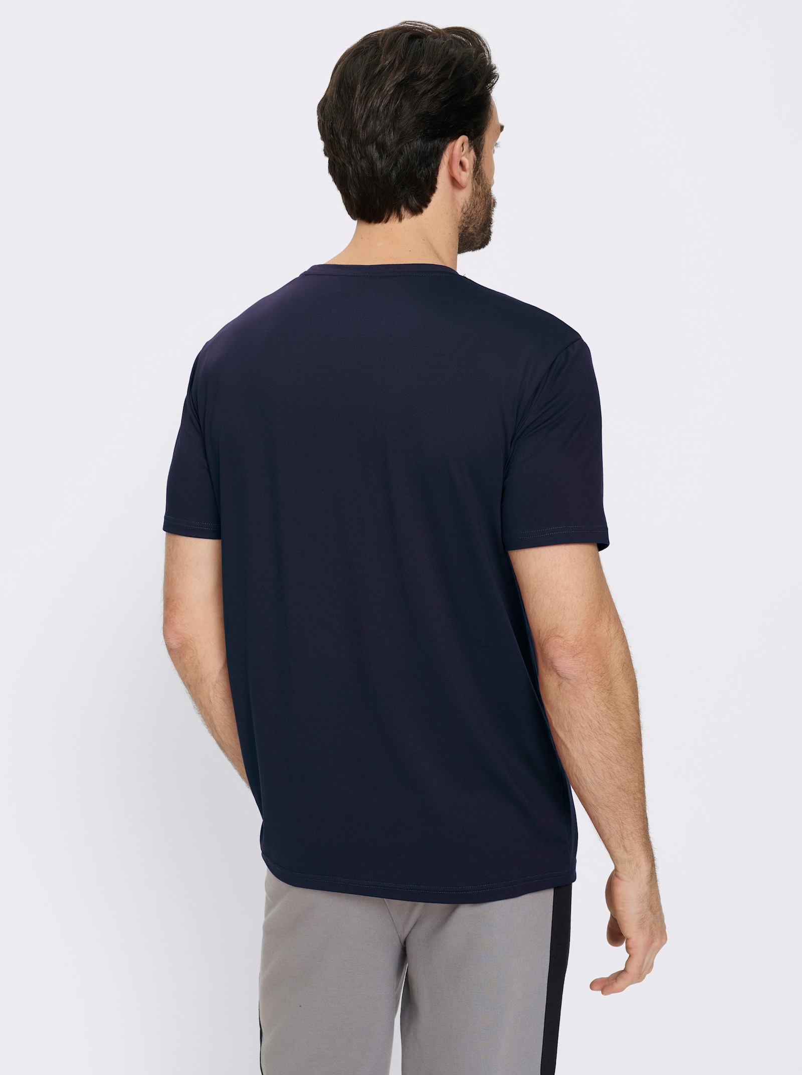 Catamaran Sports Funktionsshirt mit Schriftzug - marine-bedruckt