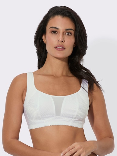 wäschepur Entlastungs-BH ohne Bügel - weiß