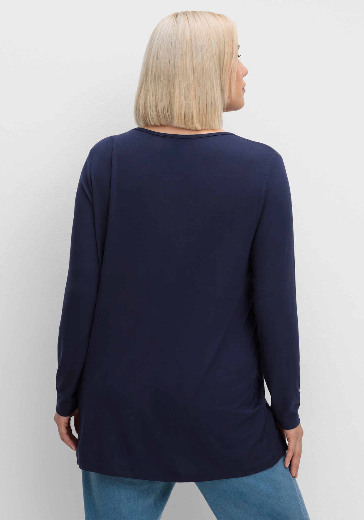 Longshirt in A-Form - marine