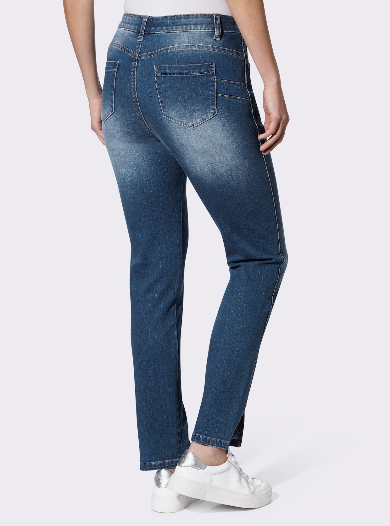 heine 5-pocketjeans - blue-bleached
