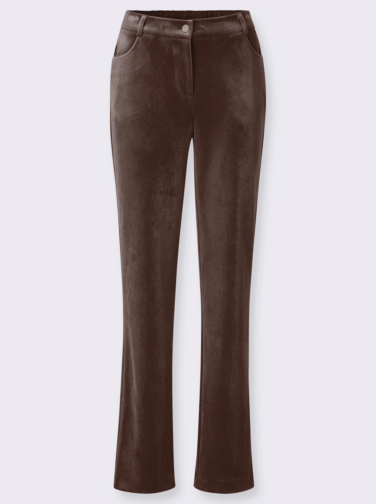 Samthose in weicher Qualität - schoko