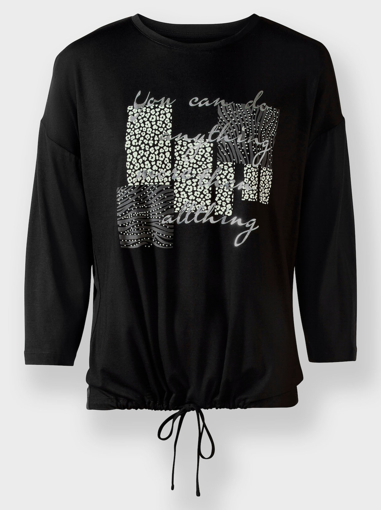 heine Shirt met 3/4-mouw - zwart