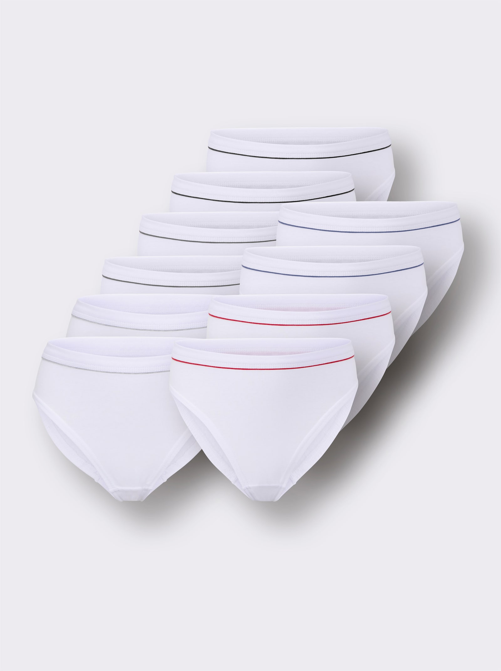 wäschepur Jazzpants mit Softbund - weiß-sortiert