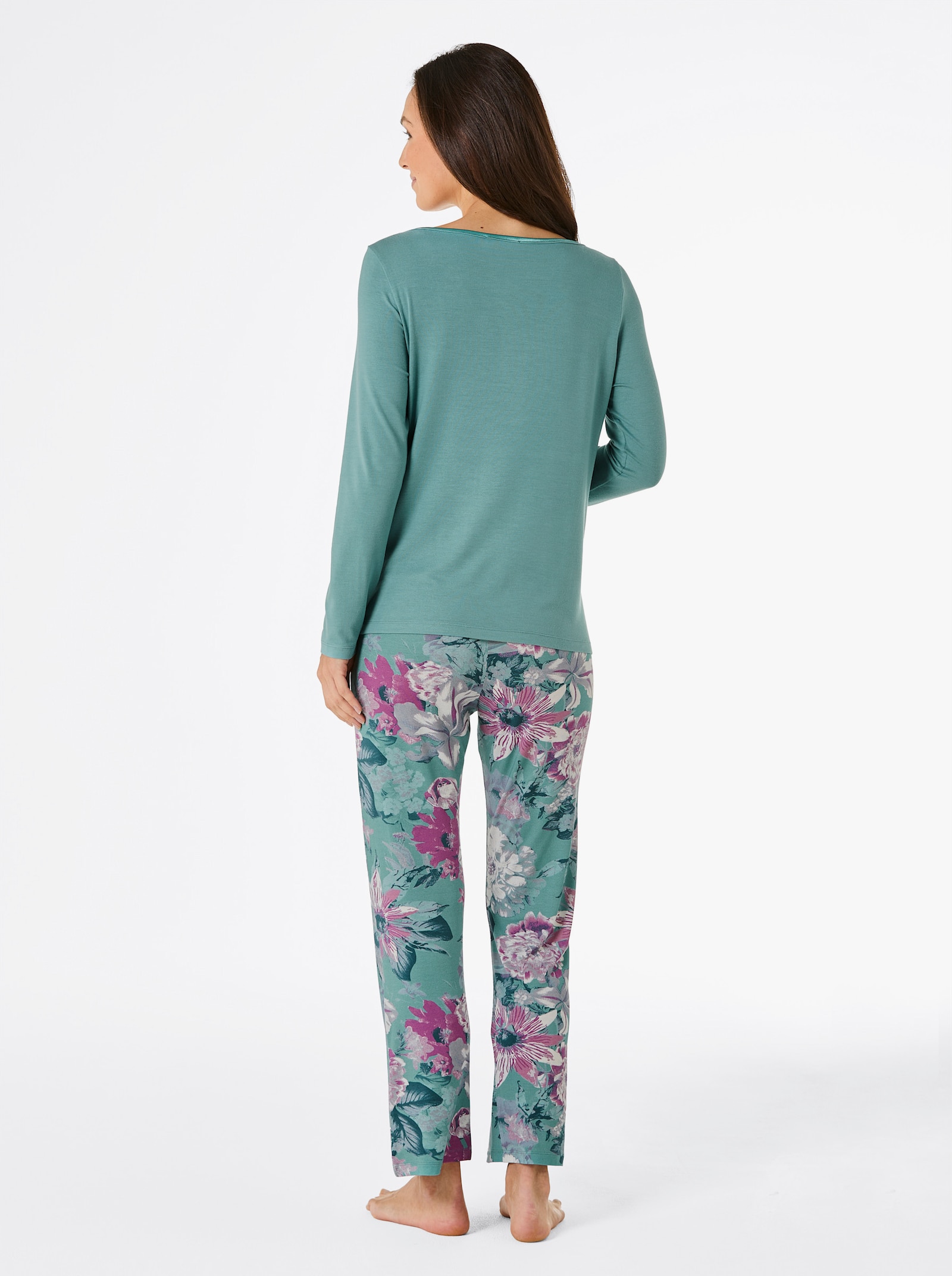 CREATION L PREMIUM Modal-Schlafanzug - jade-erika-bedruckt