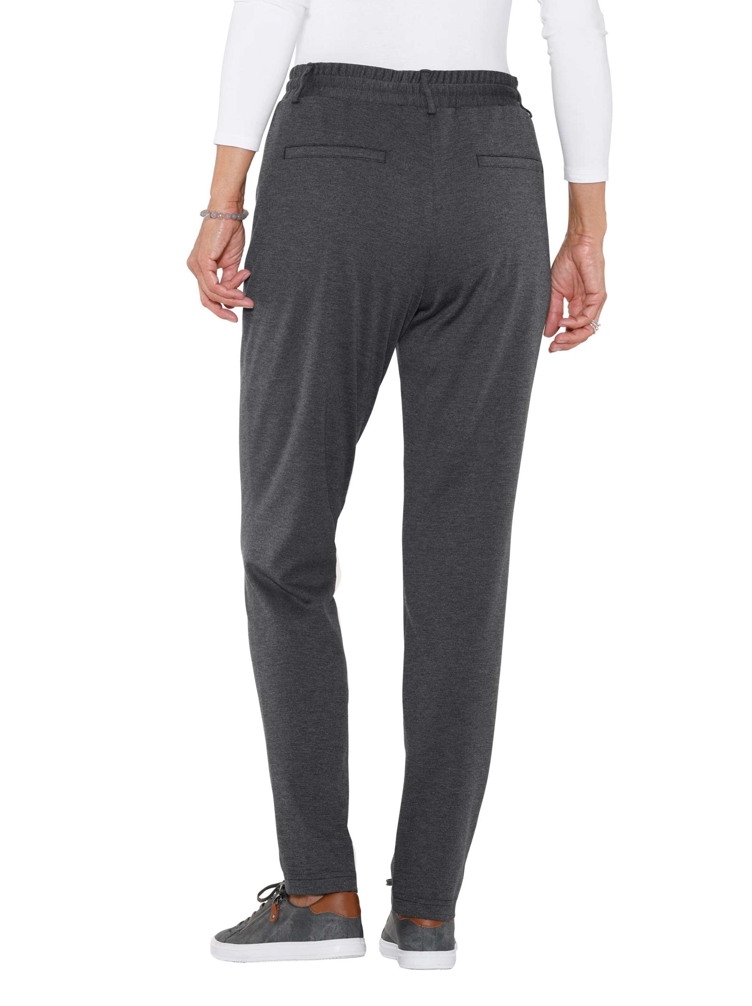 Jersey-Hose - anthrazit-meliert
