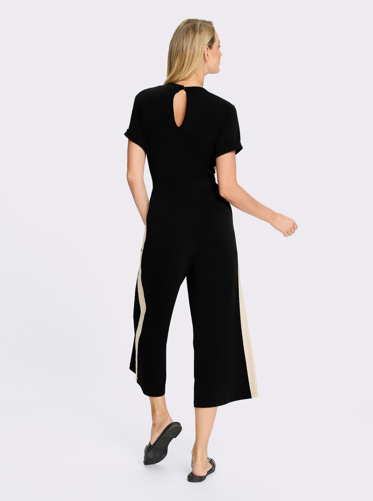 heine Jumpsuit - schwarz-camel