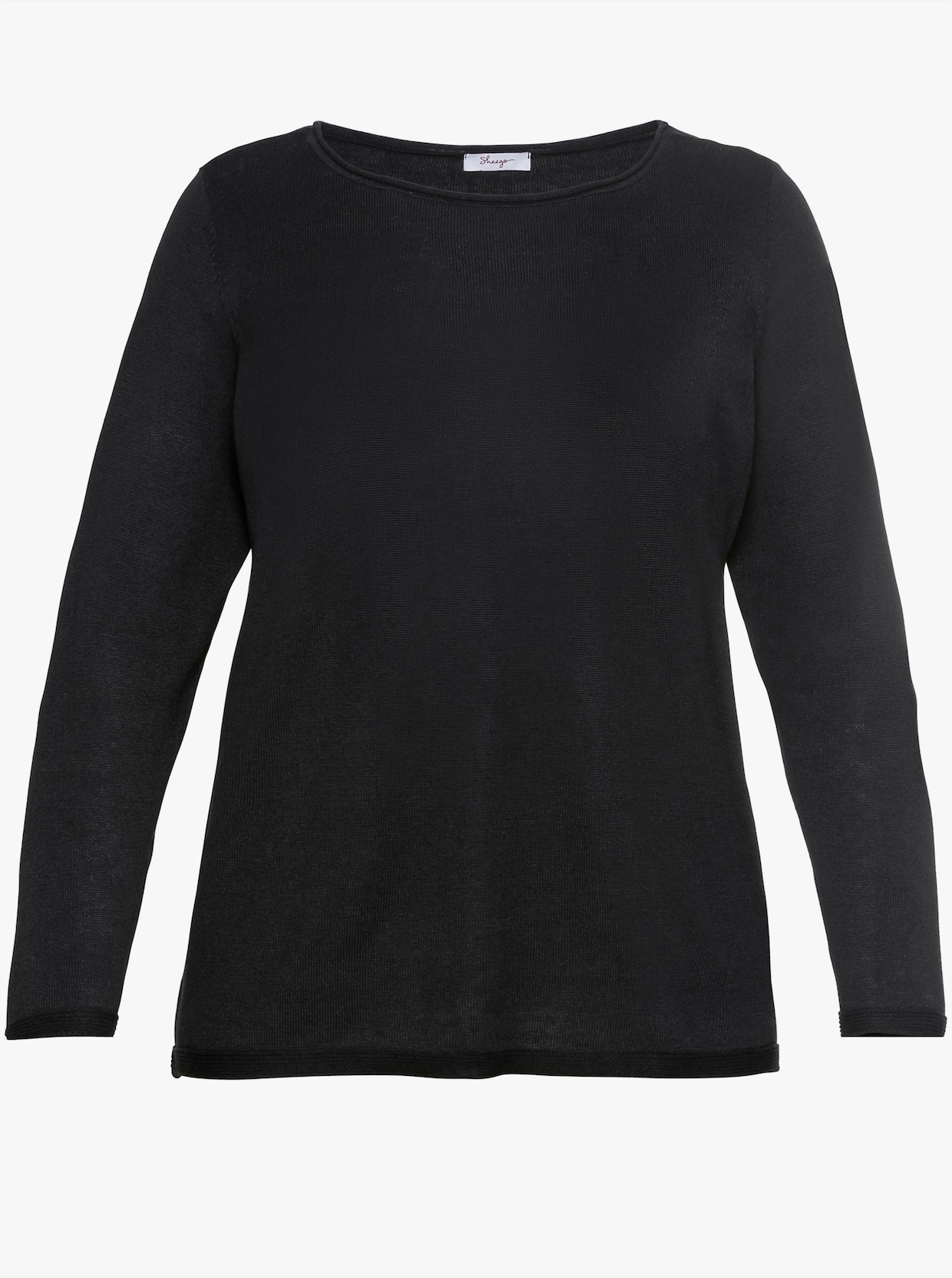 sheego Longpullover - schwarz