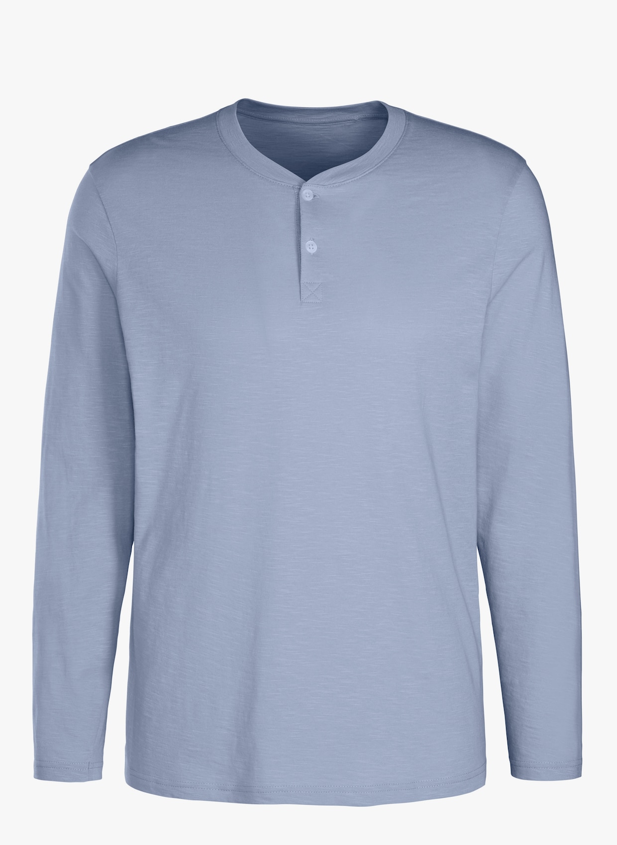 H.I.S Shirt met lange mouwen - lichtblauw/wit