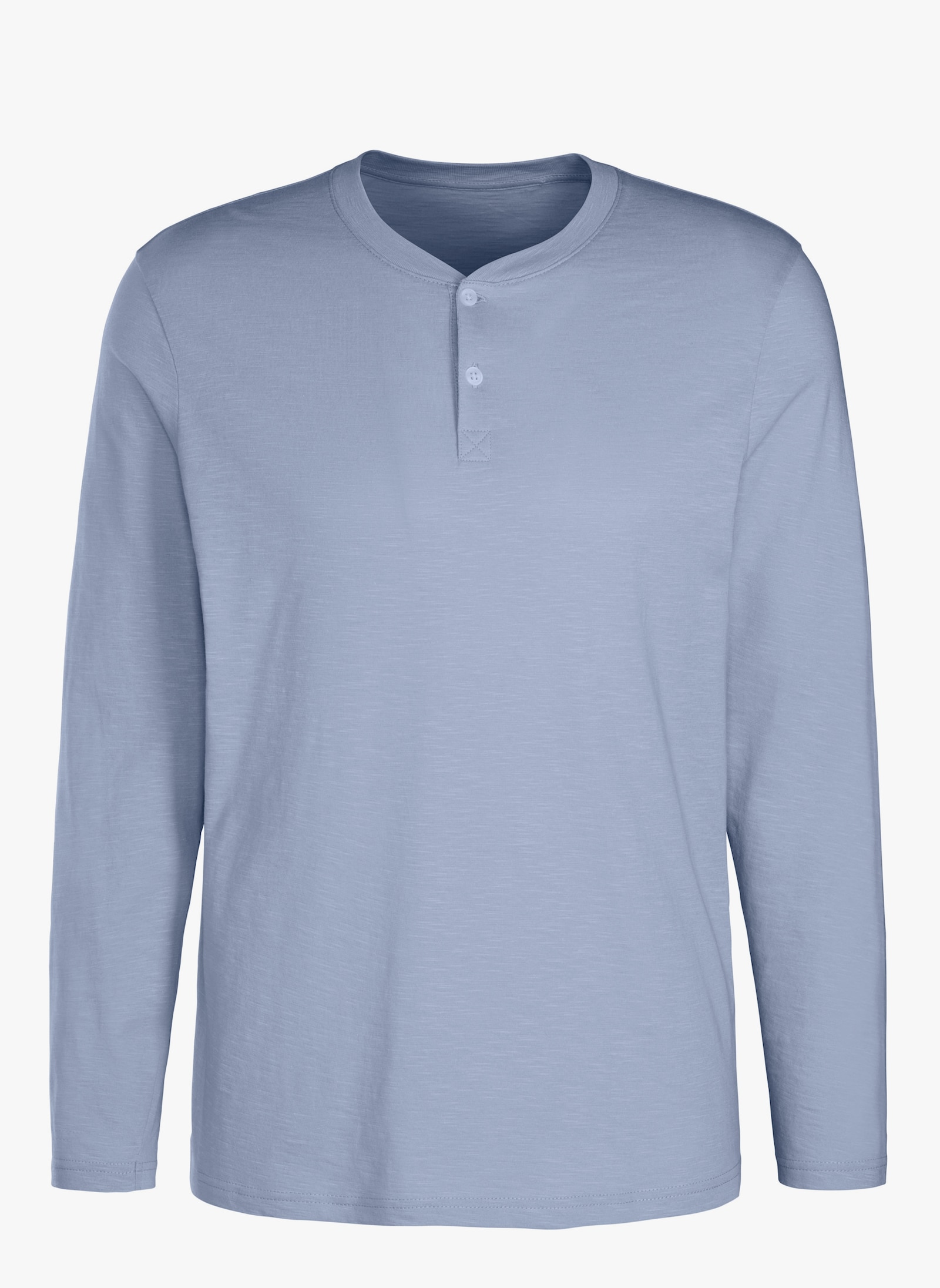 H.I.S Langarmshirt - hellblau / weiß