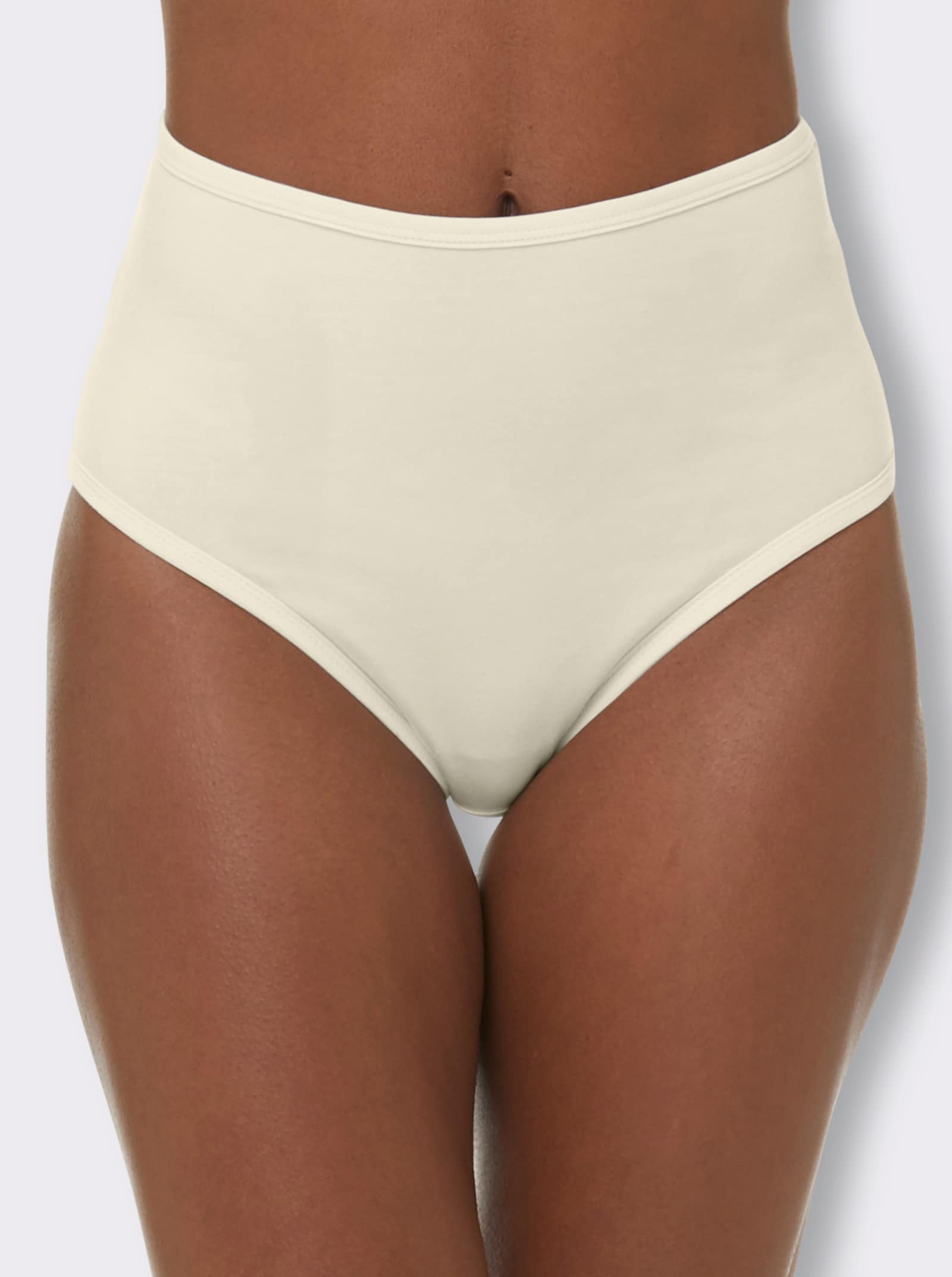 wäschepur Nohavičky, zvýšený pás, elastické lemy - strieborná + ružová + šampanská