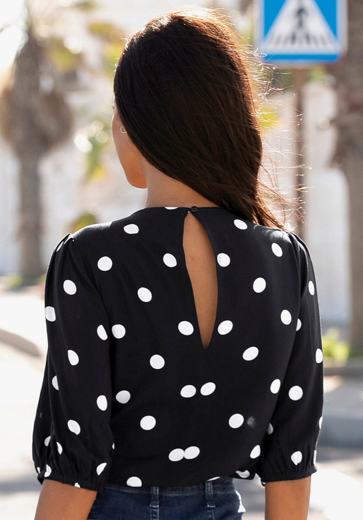 Vivance Comfortabele blouse - zwart/wit geprint