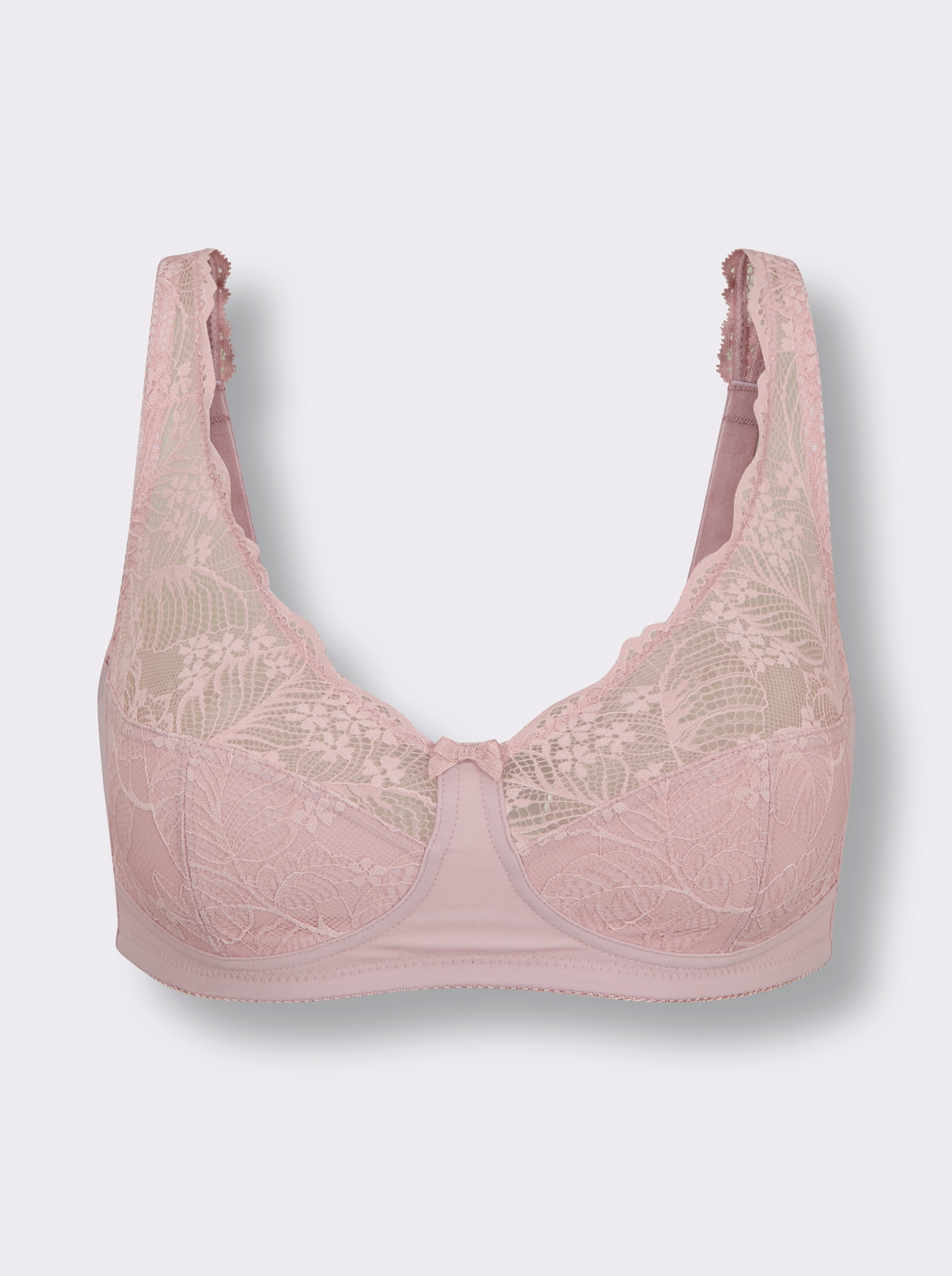 wäschepur BH ohne Bügel mit Spitze - puder