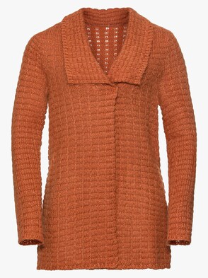Strickjacke - terrakotta