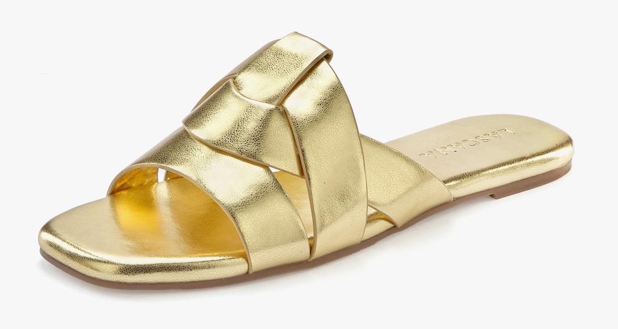 LASCANA slippers - goudkleur