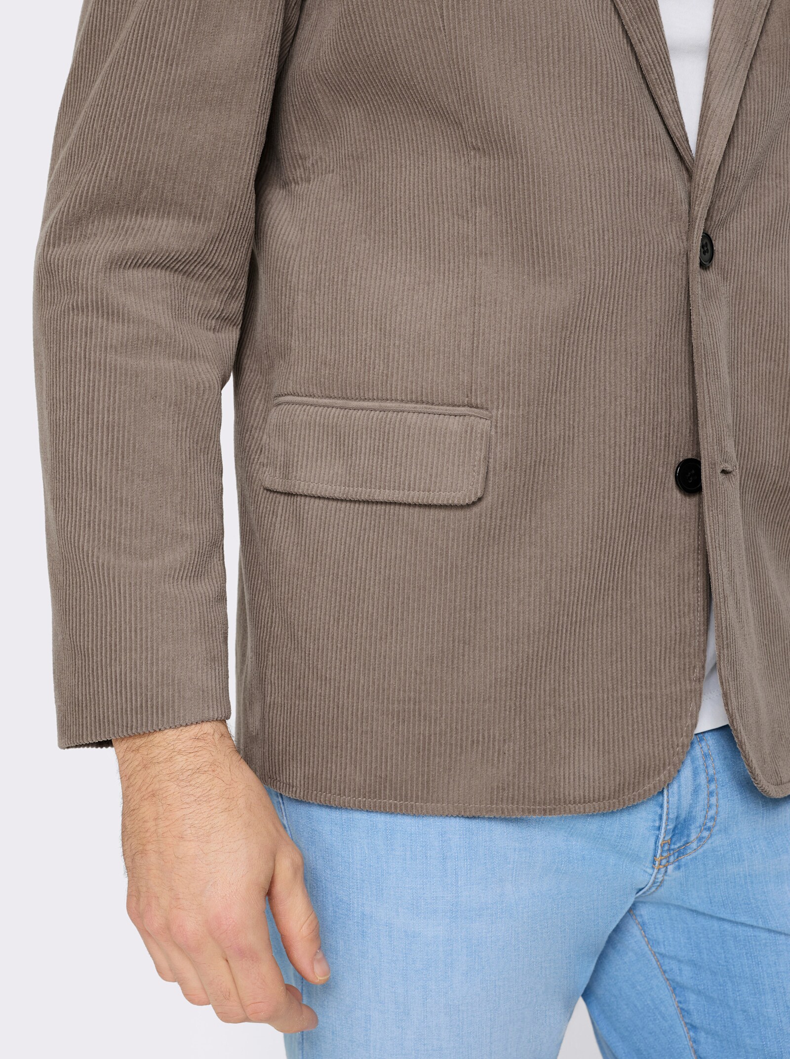 Marco Donati Sakko aus Cord, reine Baumwolle - taupe