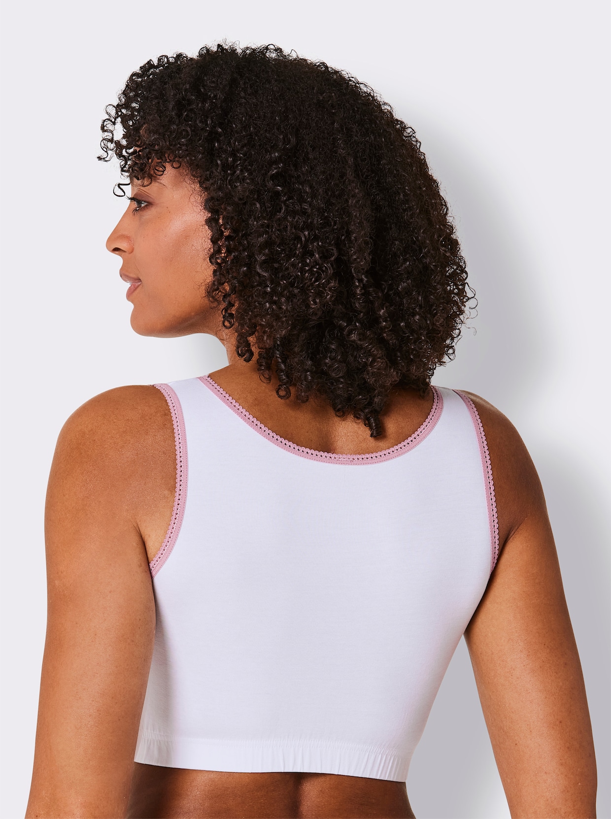 wäschepur Bustier - wit/oudroze